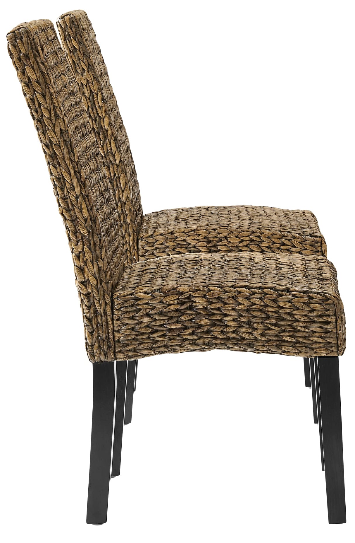 Crosley Furniture Edgewater Handwoven Natural Fiber Rattan Dining Chairs Set of 2, Seagrass Crosley Furniture