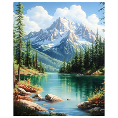 Landscape Paint by Numbers Kits for Adults Beginner, Landscape Paint by Numbers, Painting by Numbers for Adults for Gift Home Wall Decor(16 x 20 Inch)