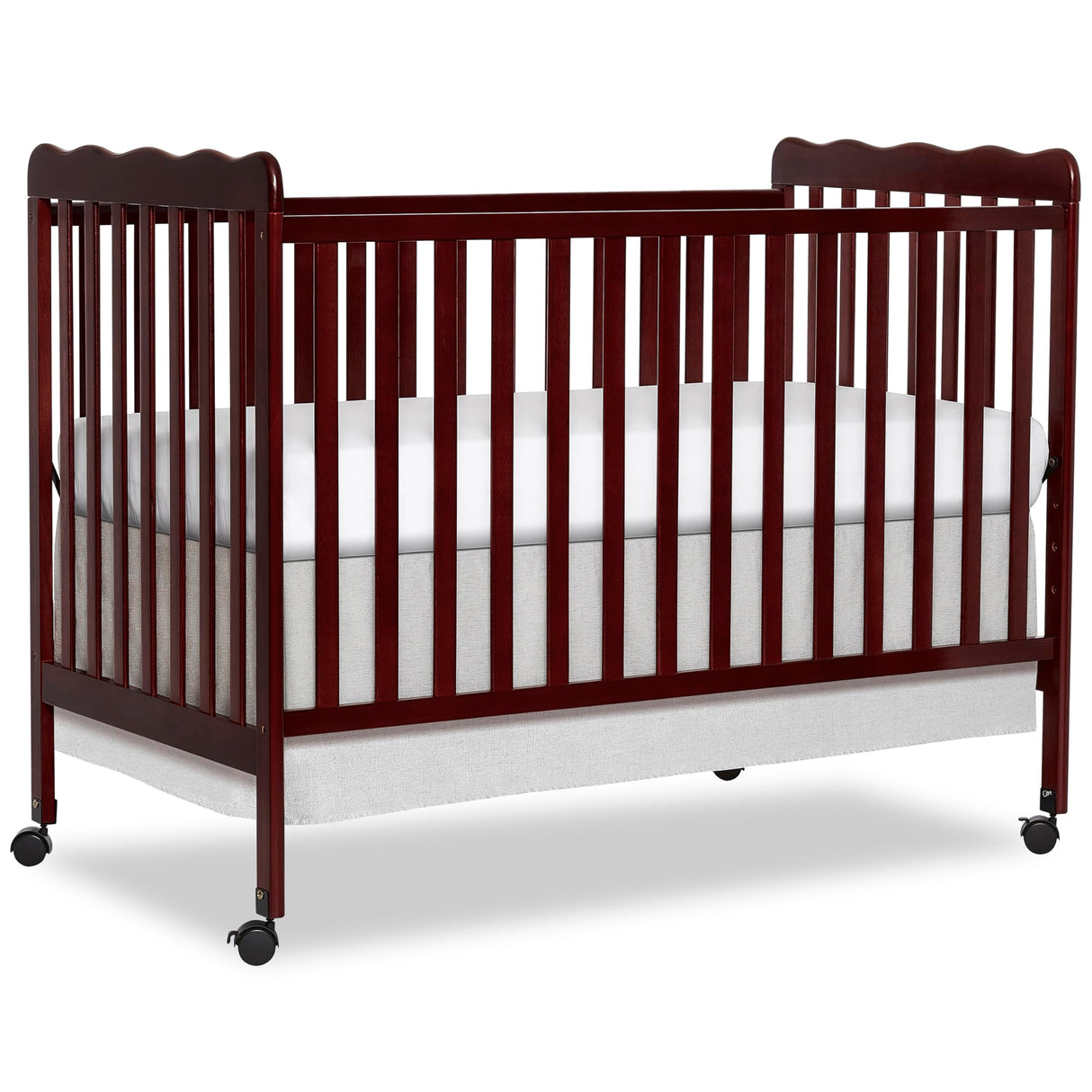 Dream On Me Carson Classic 3-In-1 Convertible Crib In Espresso, Made Of Sustainable Pinewood, Non-Toxic Finish, Comes With Locking Wheels, Wooden Nursery Furniture Dream On Me