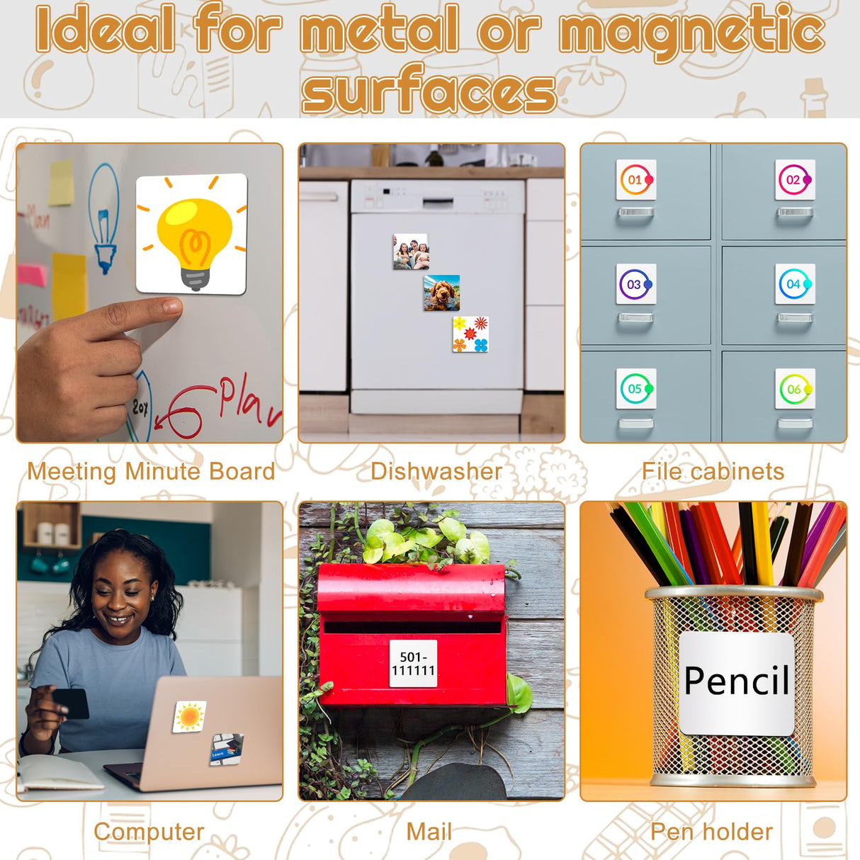 50 Pcs Sublimation Magnets Blank 3x3 Inch Personalized Fridge Refrigerator Magnet Blank DIY Sublimation Refrigerator Magnet Bulk Square Sublimation Magnets for Kitchen Decorative Fridge Magnets Blank ZhouBoat