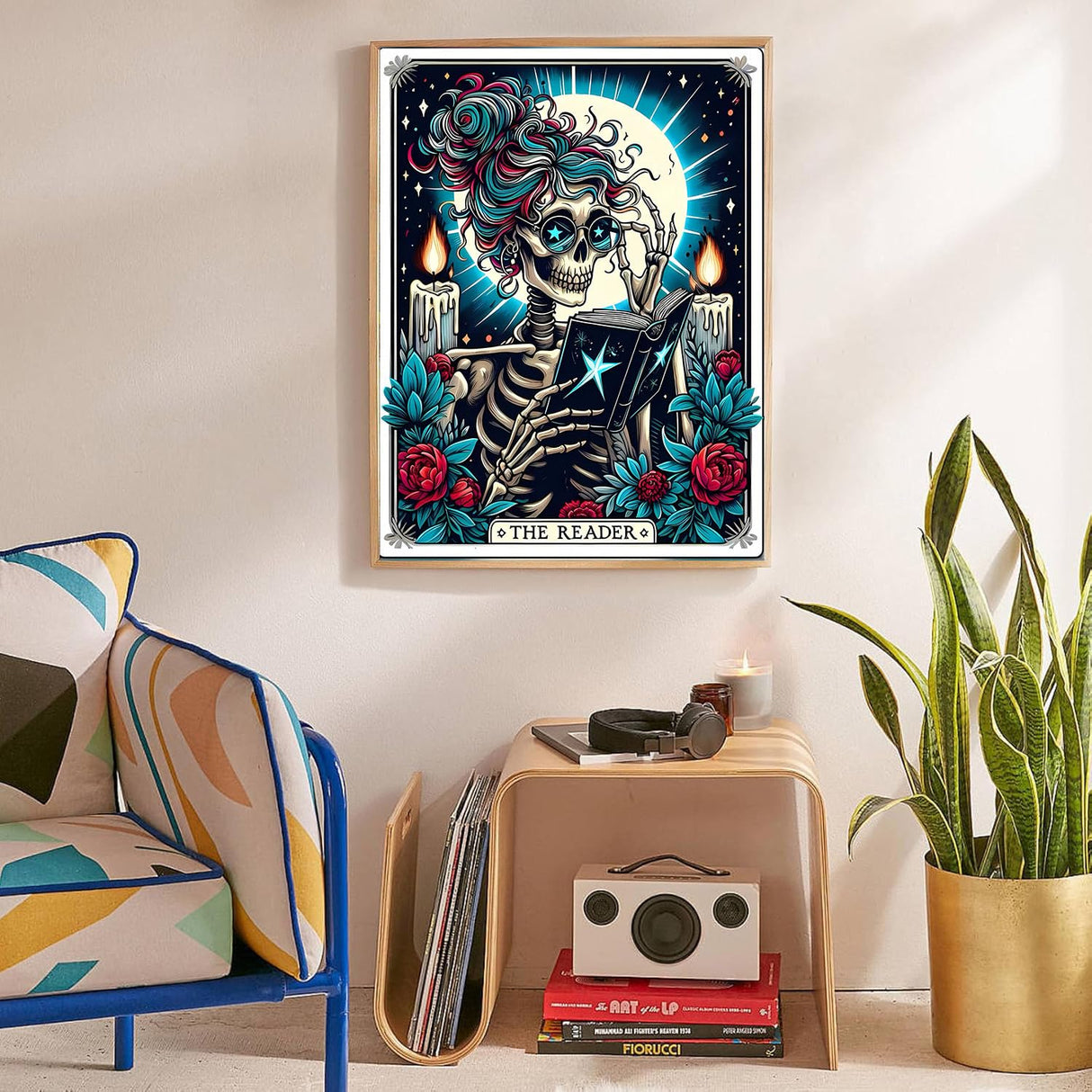 Skull Diamond Painting Kits for Adults- Skull Diamond Art Kits for Adults, Gem Painting Kit for Adult for Gift and Home Wall Decor 12x16 Inch Gemozaic