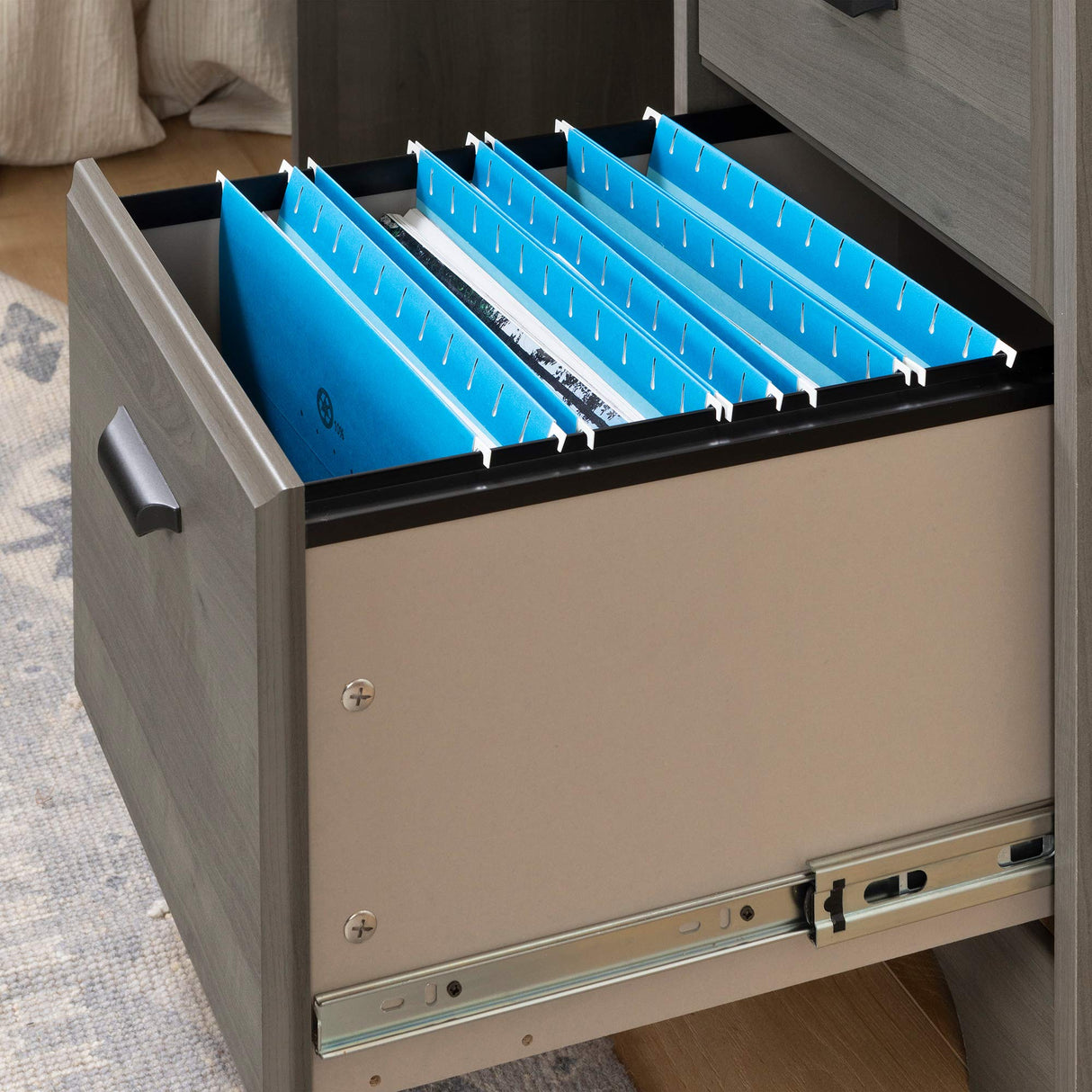 South Shore Versa Computer Desk with Hutch, Gray Maple South Shore