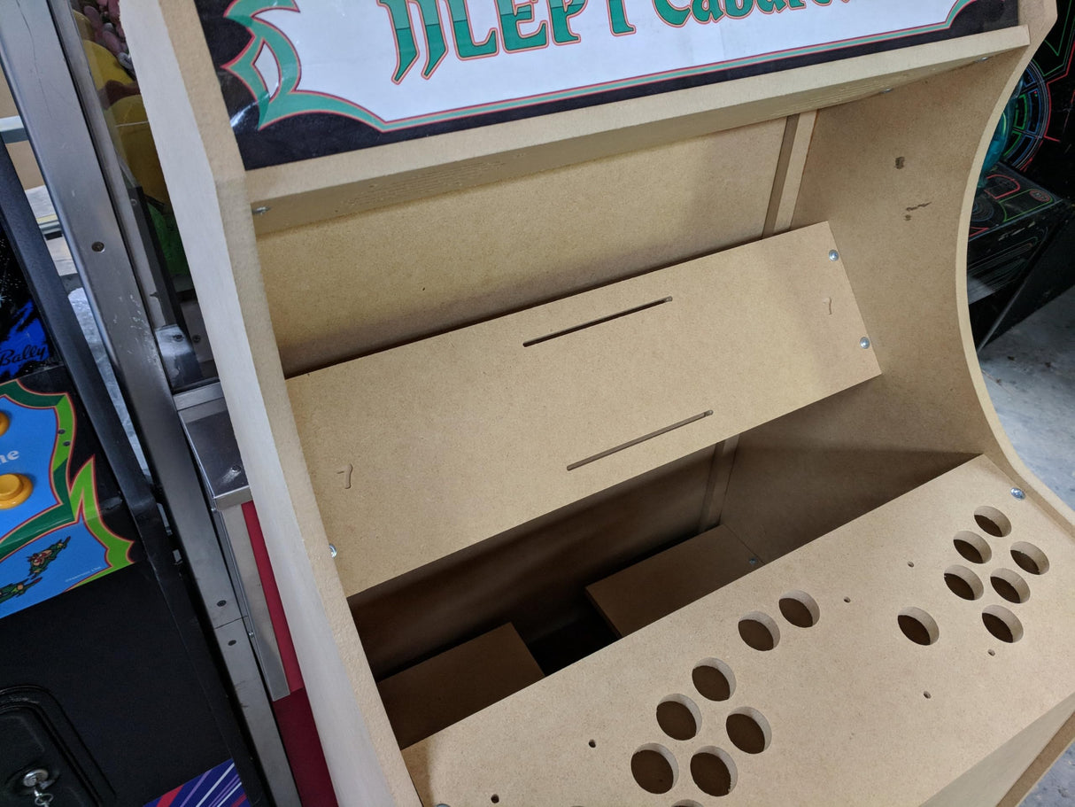 LVL23C 54" Tall 2 Player Cabaret Arcade Cabinet Kit (HAPP or SANWA) (BLANK (No button holes)) LEP1 Customs, LLC