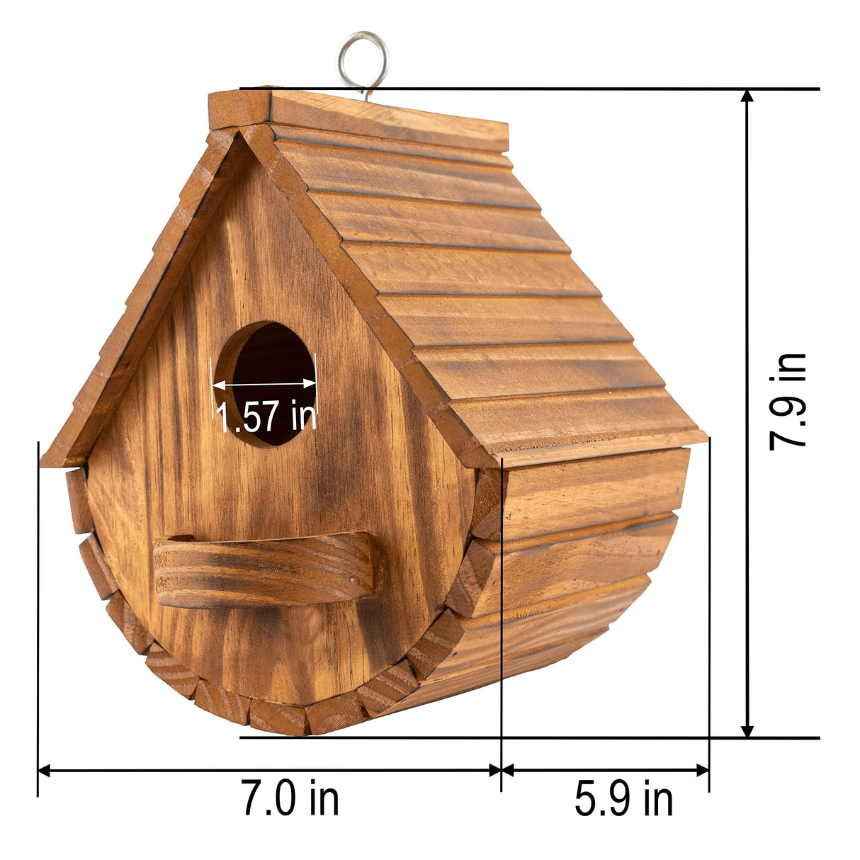 Set of 2 COLEBA Bird Houses for Outside,Outdoor Bird House Bird Families Bluebird Finch Cardinals Hanging Birdhouse for Garden COLEBA