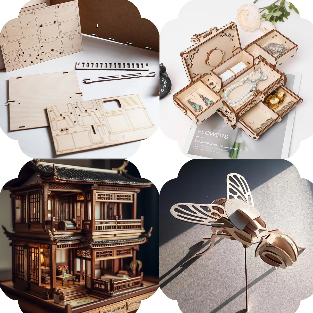 16PCS Basswood Sheets 1/16″×12″×12″,1/16'' Plywood Sheets Used for glowforge,1.5mm Unfinished Wood Perfect for Arts and DIY Crafts, School Projects, Wood Burning and Laser Projects VeroModern