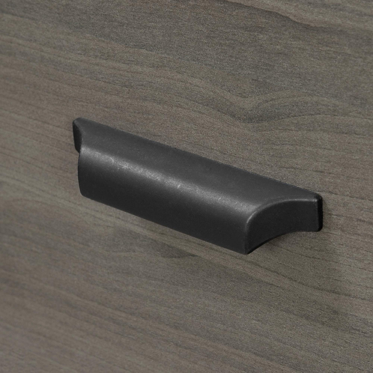 South Shore Versa Computer Desk with Hutch, Gray Maple South Shore