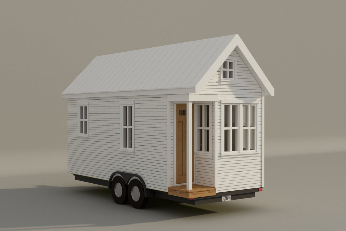 Tiny House Plans, 170 Sq Ft, DIY Plans for Wheeled Cozy Retreat, Build Your Own Tiny Home, 170thow1 The Best DIY Plans Store
