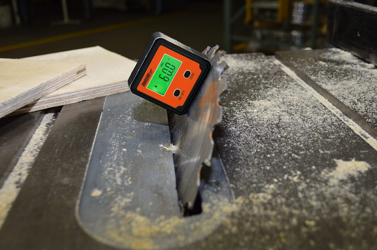 Johnson Level & Tool 1886-0000 Magnetic Digital Angle Locator w/ 2 Buttons, Orange, 1 Locator Johnson