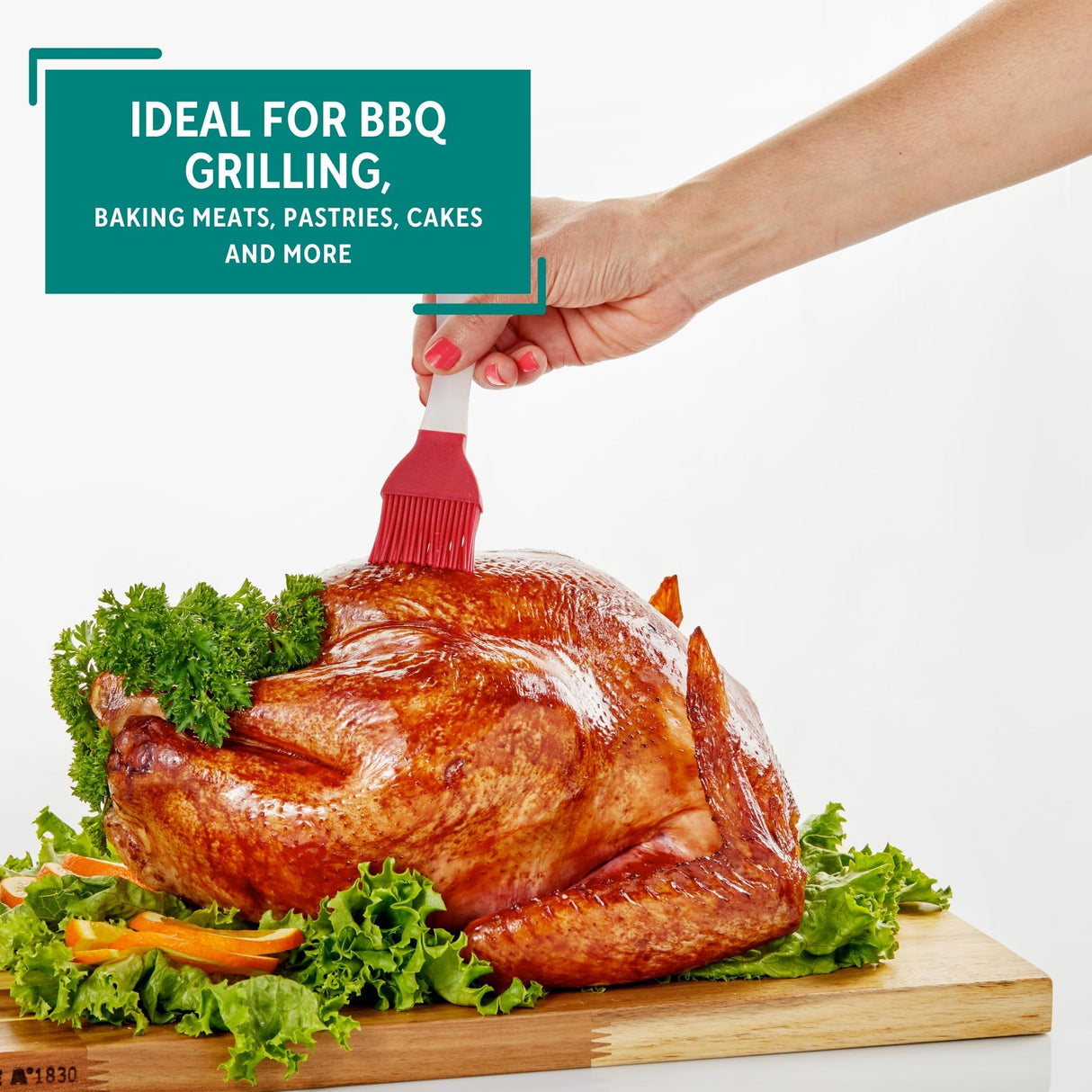 MIRRO Silicone Basting Brush, Red Mirro