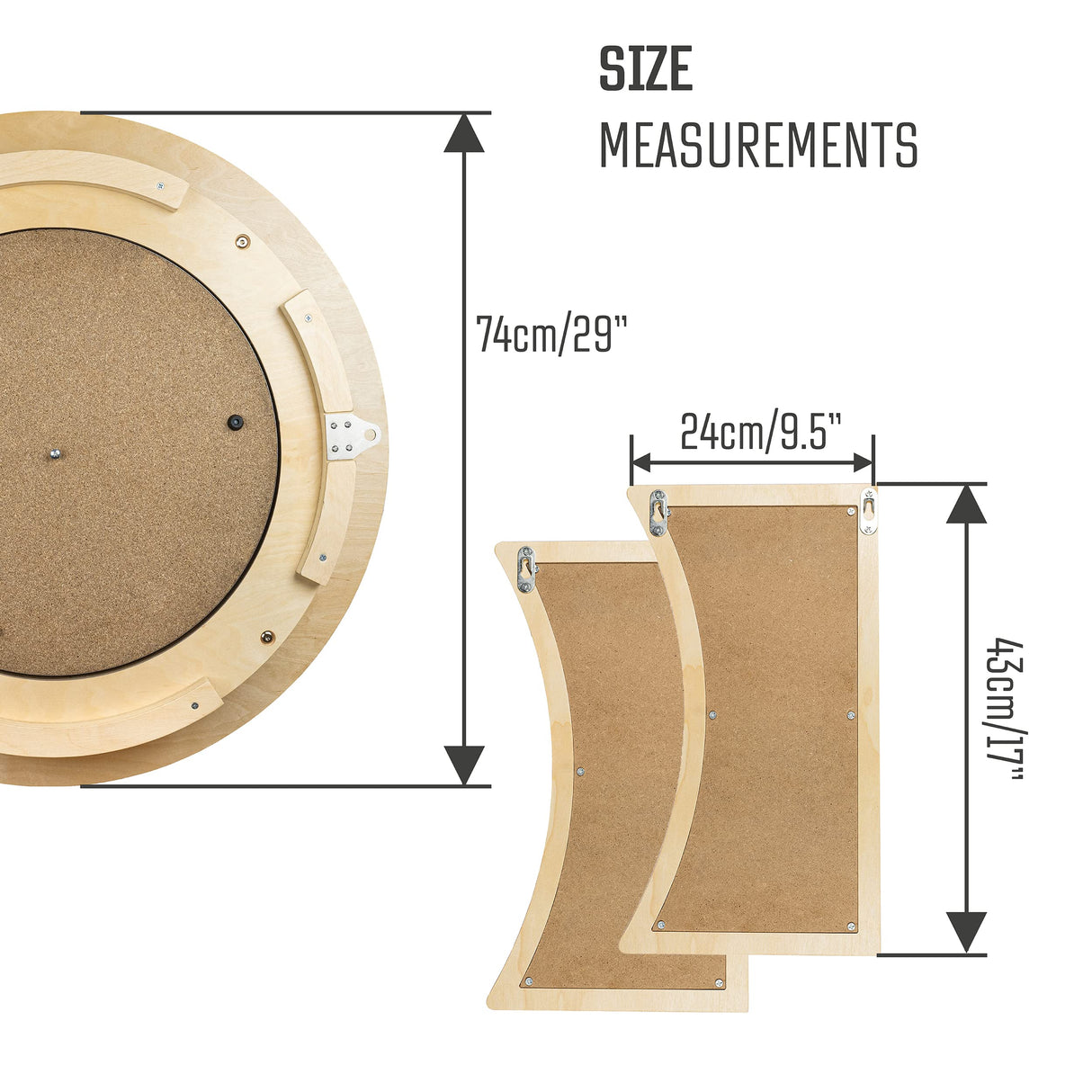 peleya Dart Board Cabinet Set with LED Light; Bristle Dartboard, Built in LED Light, Darts and Chalkboards peleya