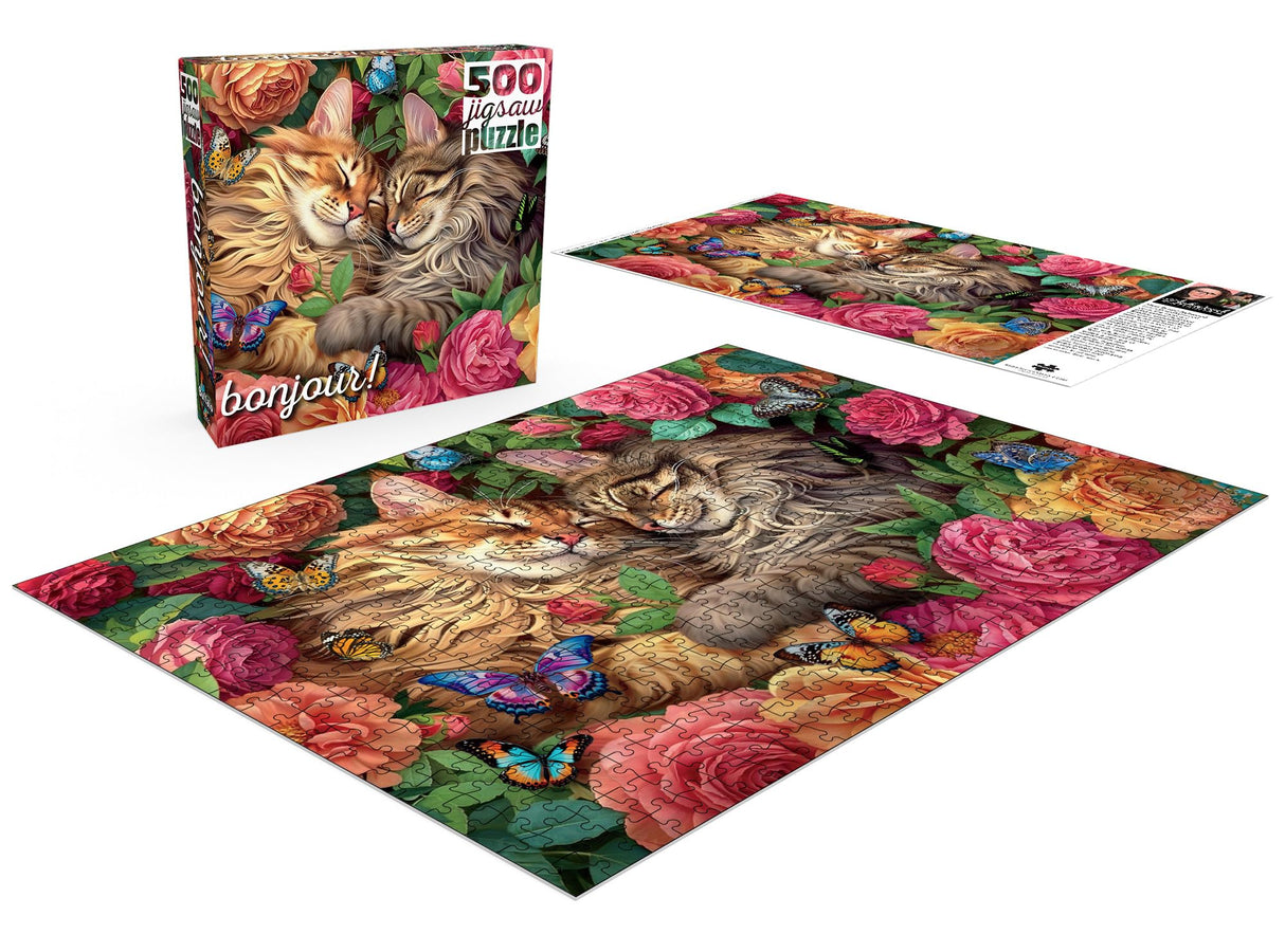 Buffalo Games - Brigid Ashwood - Cats in Love - 500 Piece Jigsaw Puzzle for Adults -Challenging Puzzle Perfect for Game Nights - Finished Size is 21.25 x 15.00 Buffalo Games