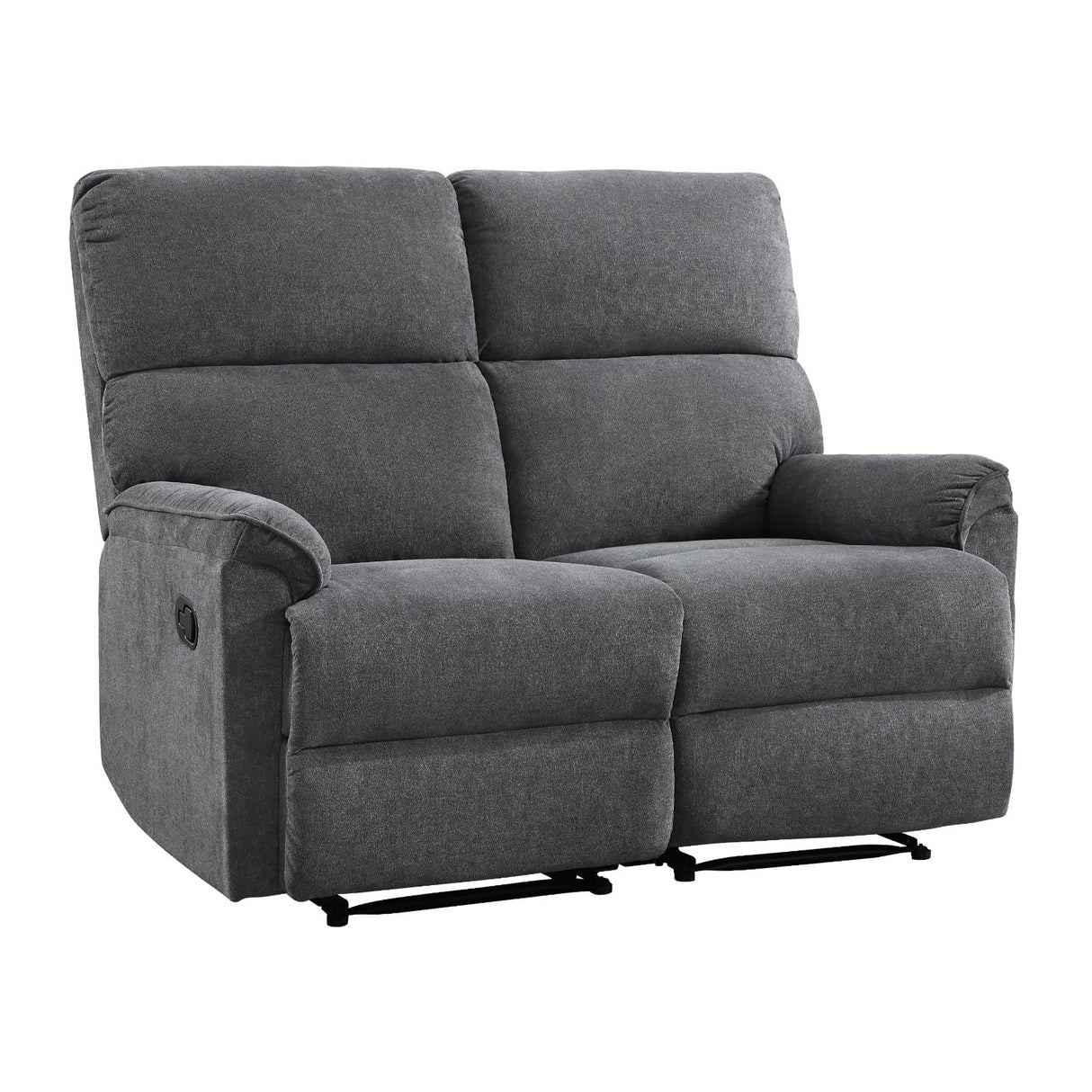HAOMARKETS Manual Loveseat Recliner Sofa for 2 Adultds,Overstuffed Upholstered 2-Seater Reclining Couch with Sturdy Metal Base,2 Seats Recliner Chairs for Living Room HAOMARKETS