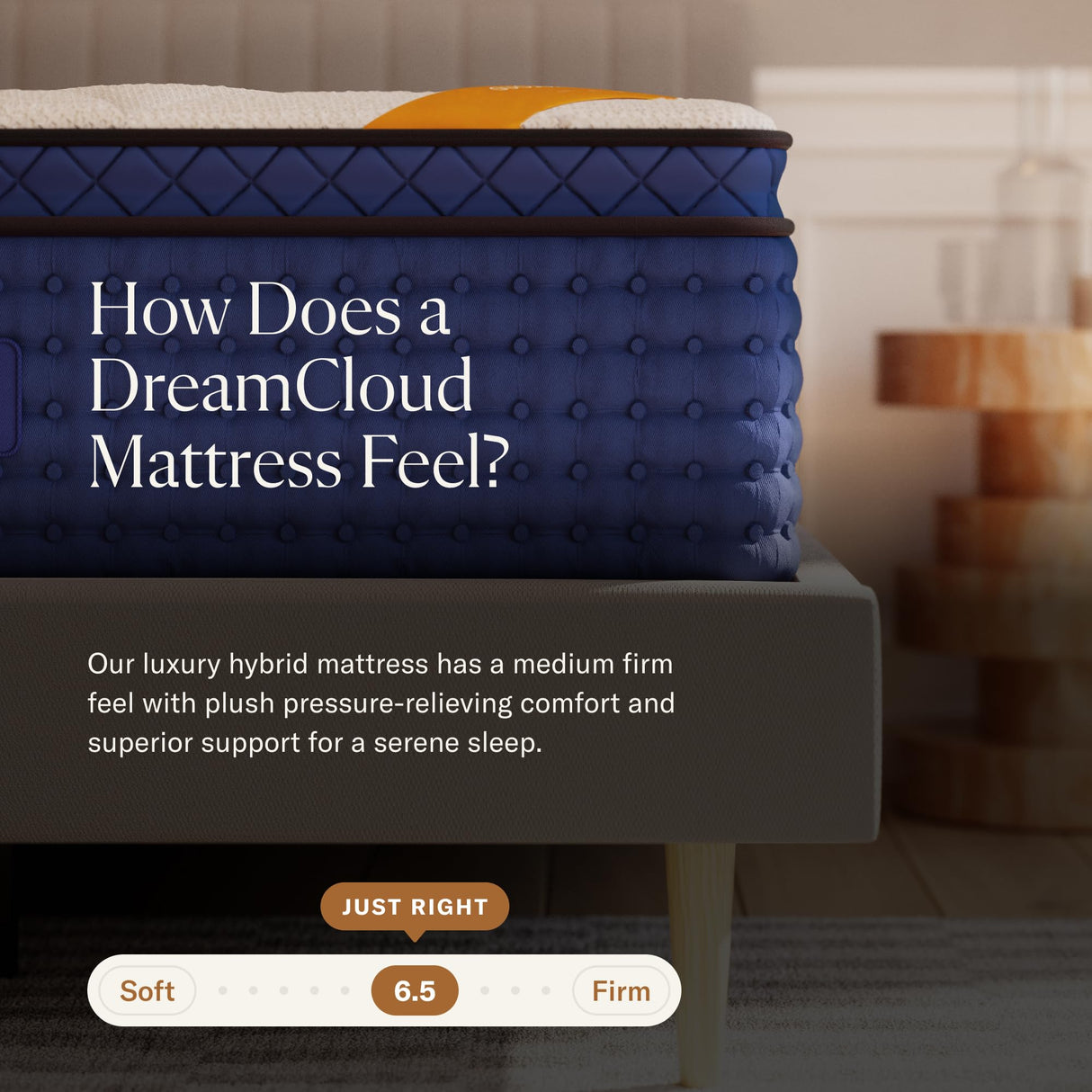 DreamCloud Premier Rest 16" Cal King Mattress - Luxury Hybrid Memory Foam - 365 Night Trial - 8 Premium Pressure-Relieving Layers - Forever Warranty - CertiPUR-US Certified DreamCloud