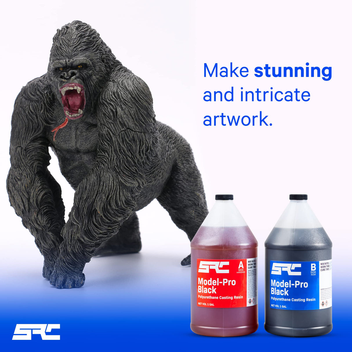 Specialty Resin & Chemical Model-Pro Black (2-Gallon) | 2-Part Resin Kit | Polyurethane Casting Resin for Models, Prototypes, Figurines, and Proofing Molds | Ideal for RTV Silicone Molds SPRESIN