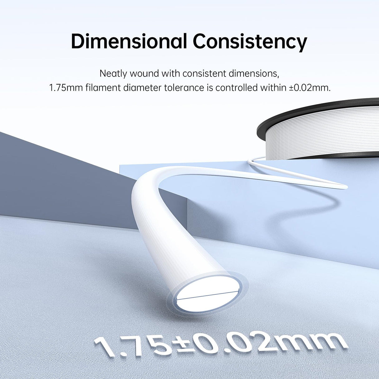 ANYCUBIC ASA Filament 1.75mm, Weather & Heat Resistant, 3D Printer Filament Suitable for Printing Outdoor Functional Parts, Dimensional Accuracy +/- 0.02mm, 1KG Spool, Gray ANYCUBIC