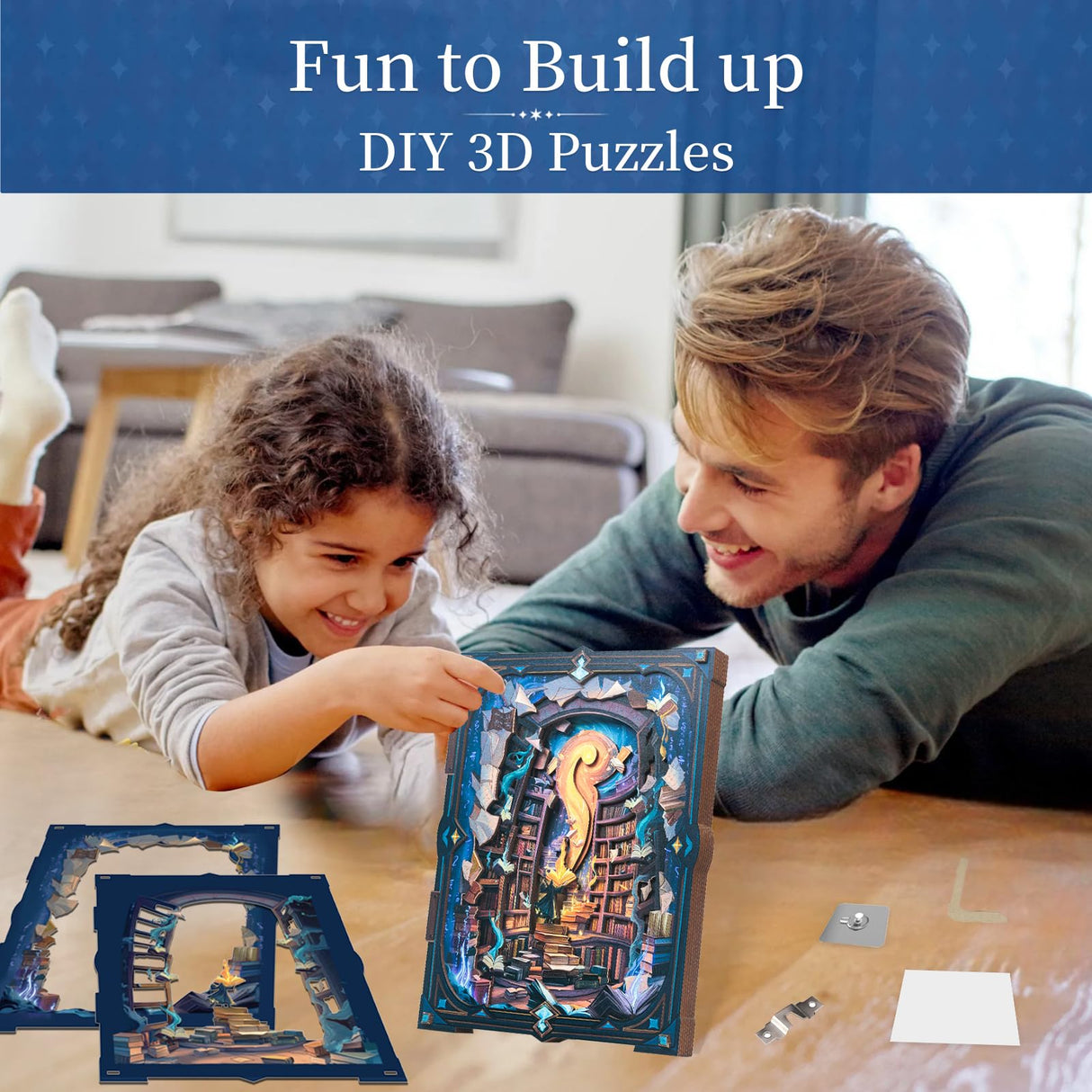 Endless Limit 3D Wall Decoration, Wood Wall Art Aesthetic Table Decor Stacking Carving Panels Spooky Home Decoration for Living Room Bedroom House(9"x10") Endless Limit