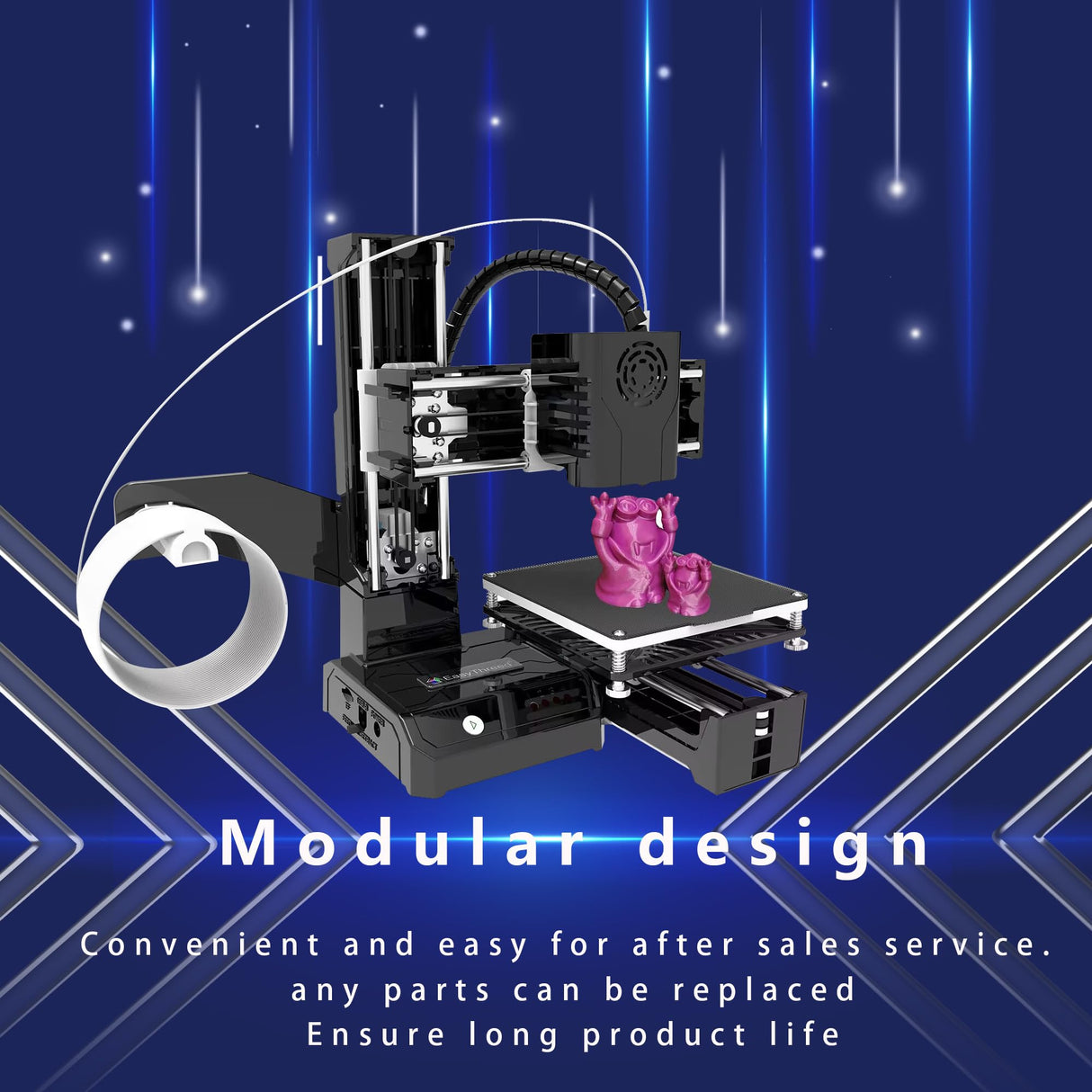 Easythreed K9 FDM Mini 3D Printer,2023 Upgrade 3D Printer for Kids and Beginners: Your First Entry-Level 3D Printer with High Printing Accuracy Easythreed