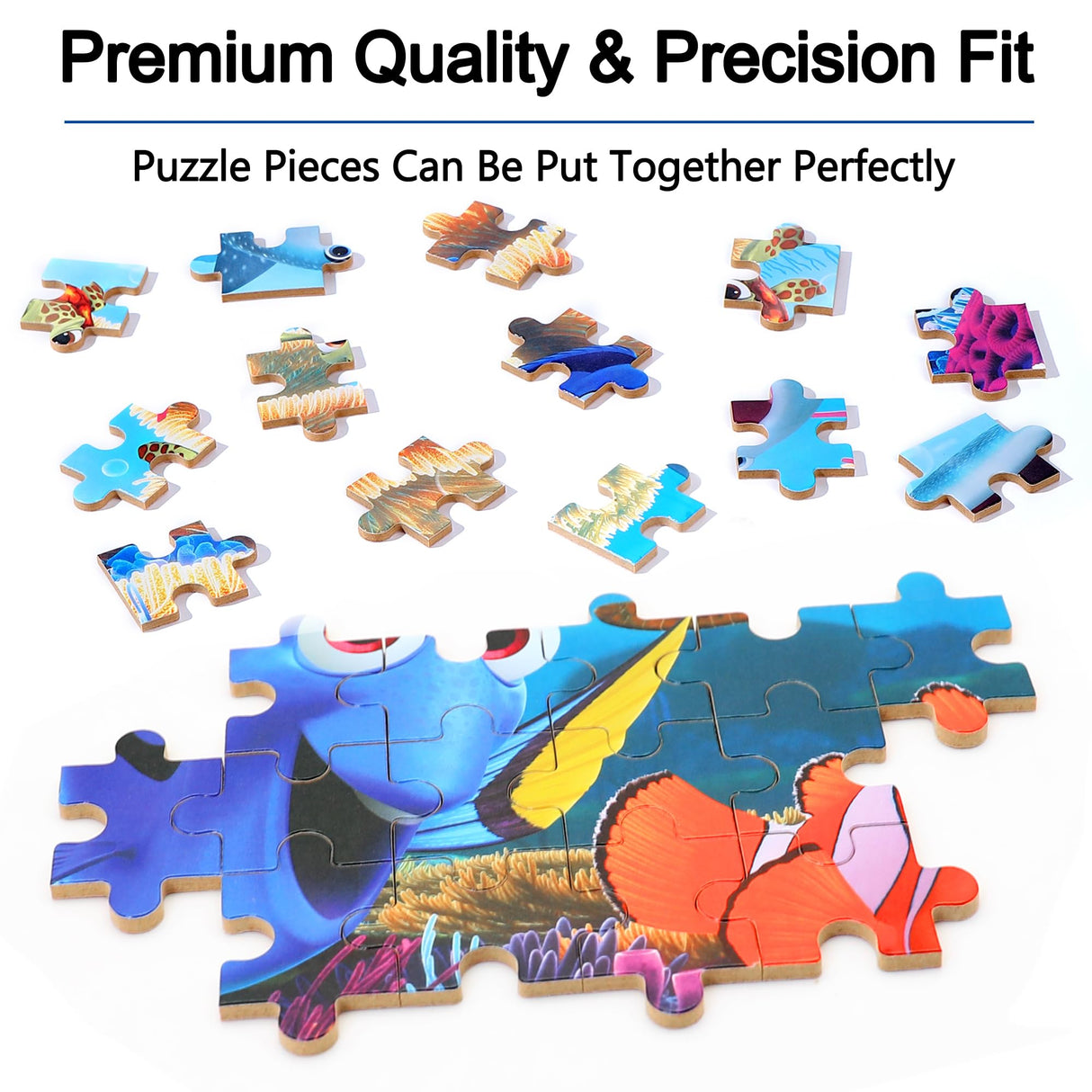 LELEMON Ocean Puzzles for Kids Ages 4-8,Underwater World 60 Piece Puzzles for Kids Ages 3-5,Children Jigsaw Puzzles Kids Puzzles in a Metal Box,Educational Learning Puzzle Toys for Girls and Boys LELEMON