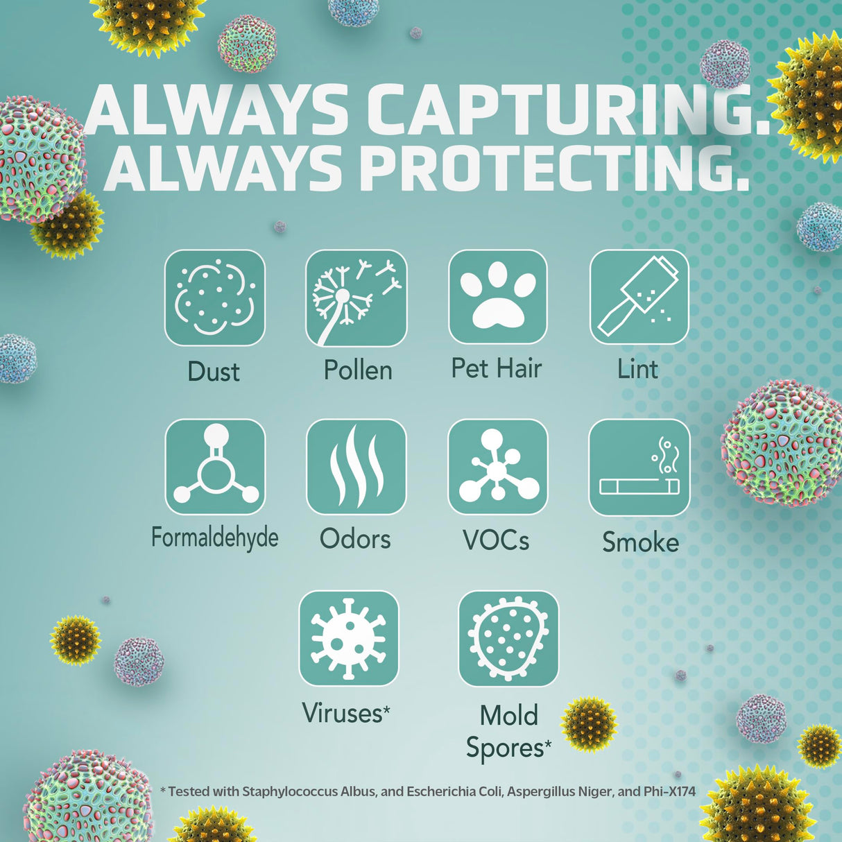 GermGuardian Air Purifier for Home with HEPA Filter, Removes 99.97% of Pollutants, Covers up to 375 Sq. Foot Room in 1 Hr, UV-C Light Helps Reduce Germs, Zero Ozone Verified, 11", Silver, AC4100CA GermGuardian