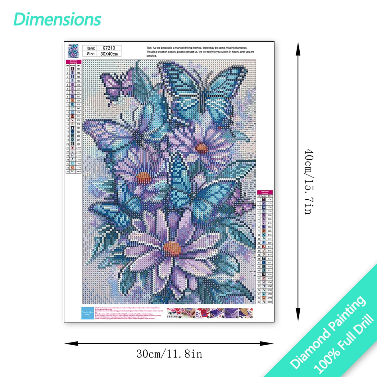 MBNTJHT DIY Butterfly Diamond Art Kits for Adults Beginners,Easy Flowers 5D Round Drill Diamond Painting Kits on Canvas,Butterfly and Floral Gem Art Kits for Home Wall Decor 12X16 Inch. MBNTJHT
