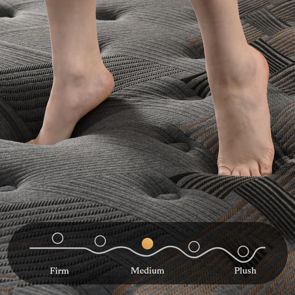 Full Mattress,12 Inch Full Size Hybrid Mattress with Memory Foam and Individual Pocket Spring for Motion Isolation,CertiPUR-US Certified. Huwesal