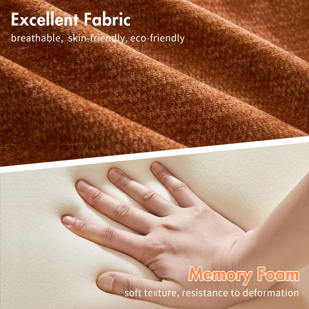 MAXMAXX 102" Modular Sectional Cloud Sofa,4-in-1 Folding Convertible Sofa Bed, Floor Boneless Couch, Modular Cushion Couch,Suitable for Living Room,Bedroom and Recreation Room(Orange) MAXMXX