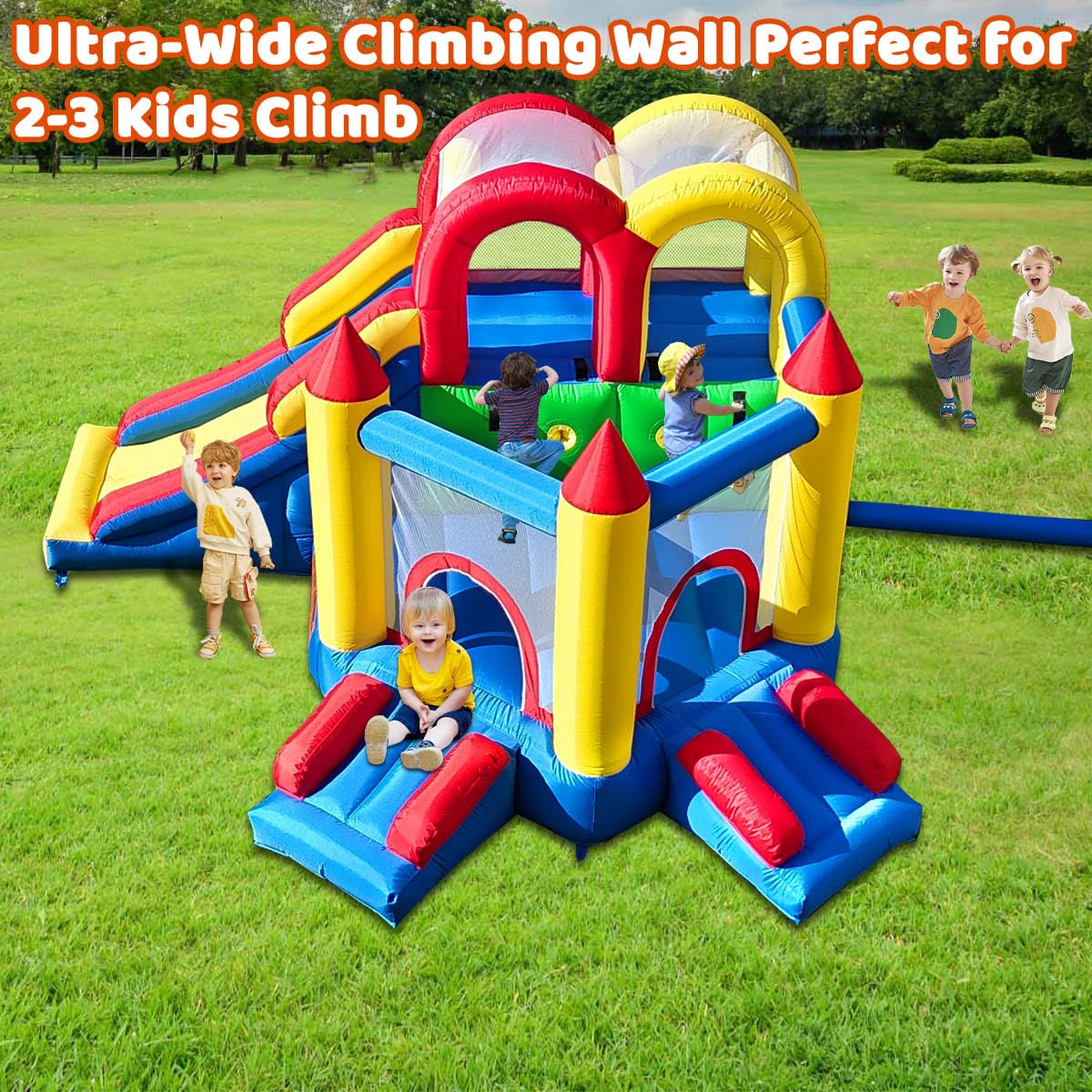 Umbalir InfIatable Bounce House for Kids 3-8 yr, Bouncy House Accommodate 4-6 Kids, Fun and Safe Indoor/Outdoor Play (12.3'Lx10'Wx6.3'H) Umbalir