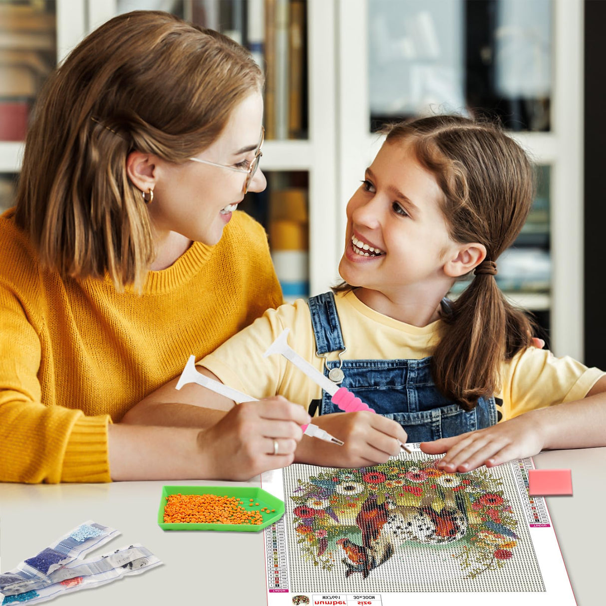 RICUVED Horse Diamond Painting Kits for Adults, Animal Diamond Art Kits for Adults DIY 5D Flowers Diamond Art Painting Full Drill Round Rhinestone Gem Art and Crafts for Home Wall Decor 12X12inch RICUVED