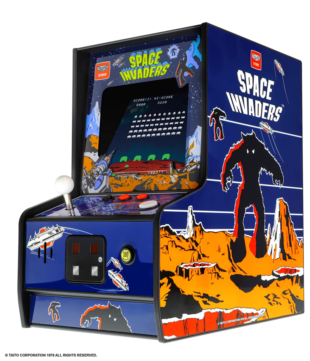 My Arcade Space Invaders Micro Player: Mini Arcade Machine Video Game, Fully Playable, 6.75" Collectible Premium Edition My Arcade