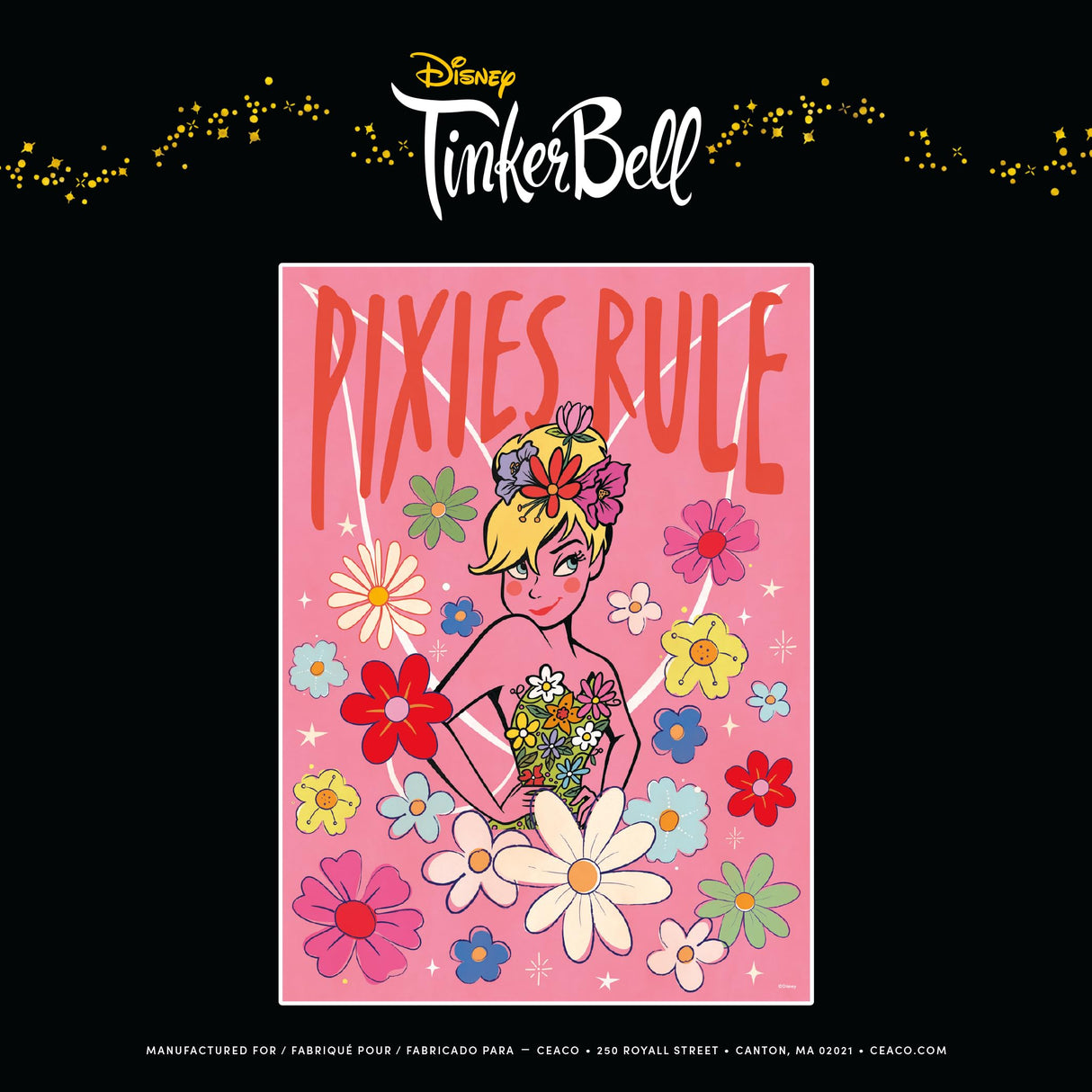 Ceaco - Disney - Tinker Bell - Pixies Rule - 500 Larger Sized Piece Jigsaw Puzzle Ceaco