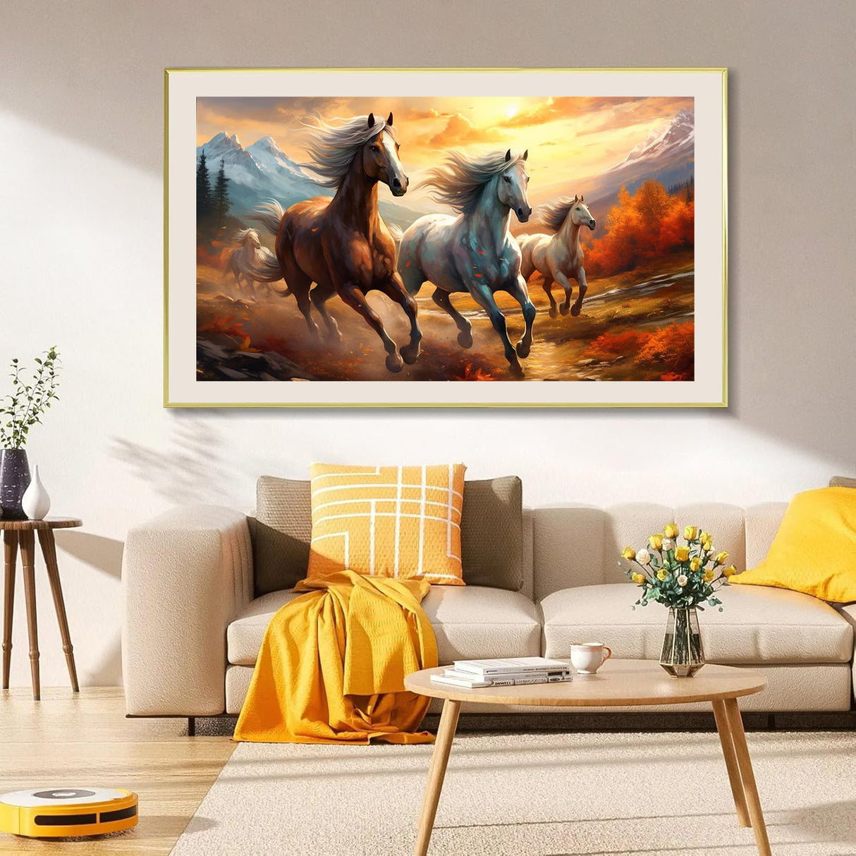 Axquilon Extra Large Diamond Art Kits for Adults, 5D Horse Large Diamond Painting Kits for Beginners, Full Drill Horse Crafts Gem Art Painting for Home Wall Decor 28x16in Axquilon