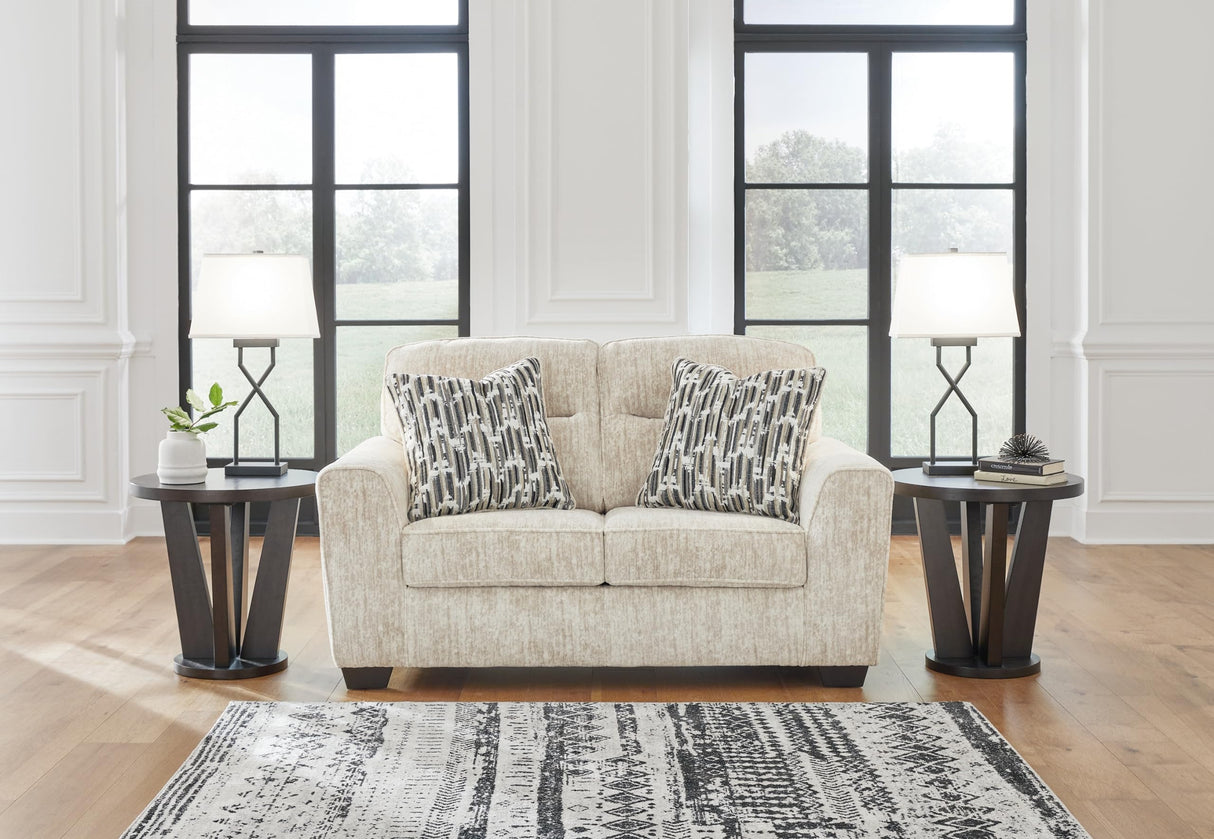 Signature Design by Ashley Lonoke Contemporary Loveseat for Living Room, Beige Signature Design by Ashley