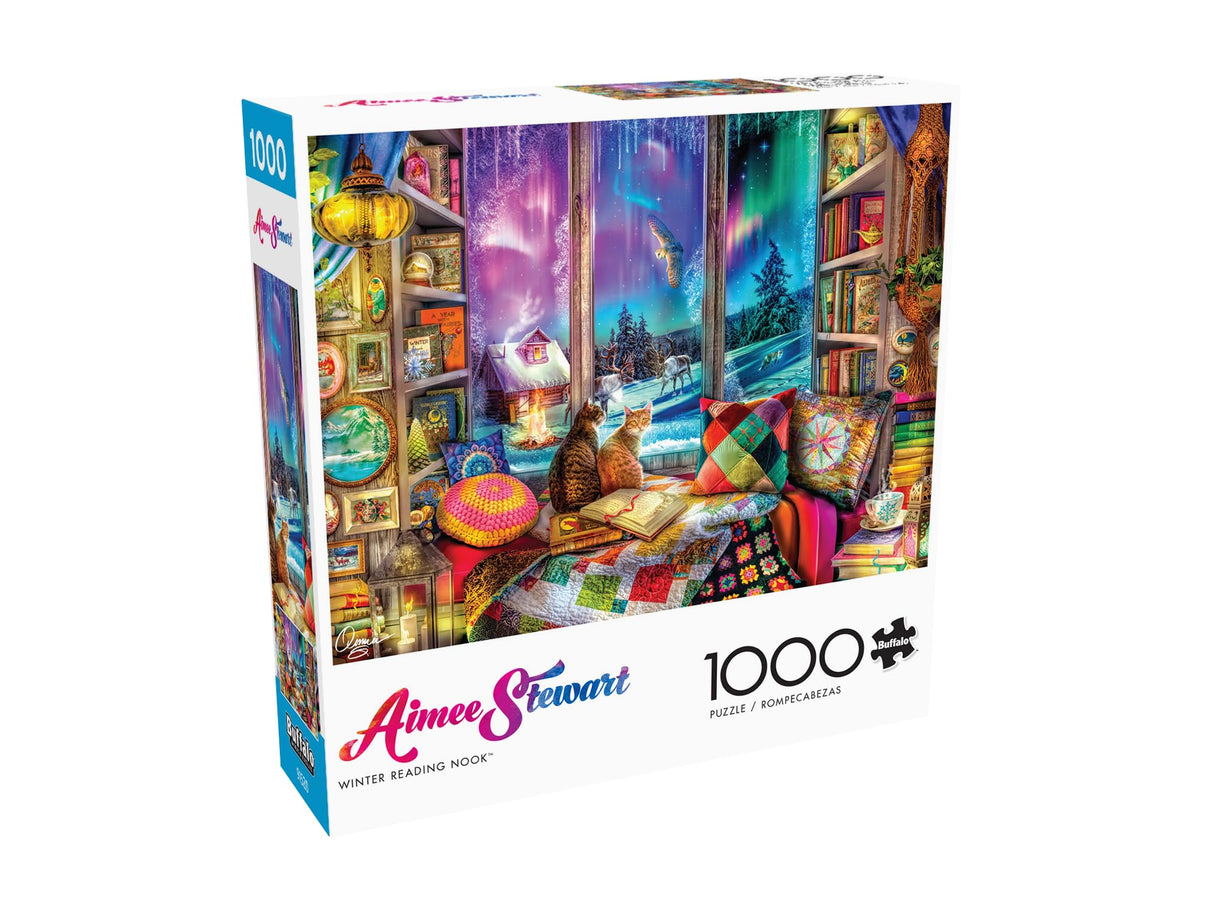 Buffalo Games - Aimee Stewart - Winter Reading Nook - 1000 Piece Jigsaw Puzzle for Adults -Challenging Puzzle Perfect for Game Nights - Finished Size is 26.75 x 19.75 Buffalo Games
