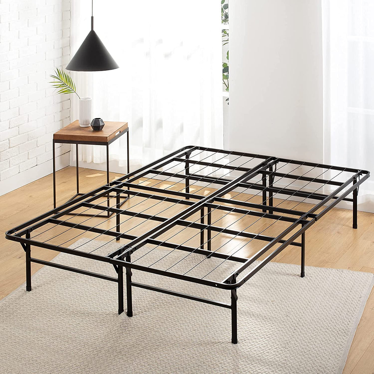 ZINUS SmartBase Heavy Duty Mattress Foundation, 14 Inch Metal Platform Bed Frame, No Box Spring Needed, Sturdy Steel Frame, Underbed Storage, Full Zinus