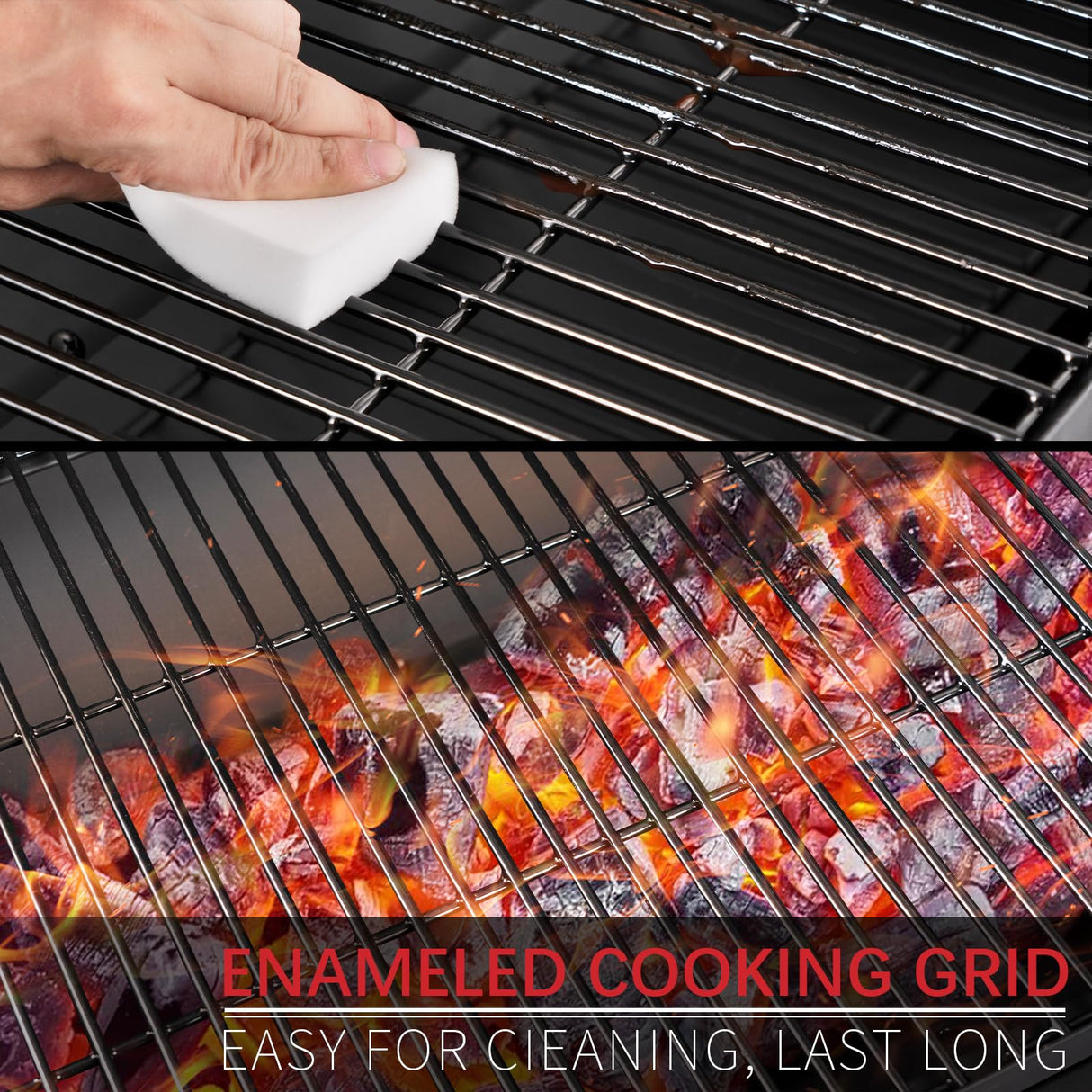 Kendane Barrel Charcoal Grill, Large Charcoal Grills with Side Shelf, Outdoor BBQ Grill,Perfect for Backyard Camping, Patio Parties, and Picnics Kendane