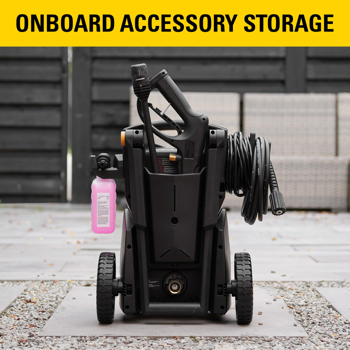 CAT Electric Pressure Washer 1850 PSI 1.4 GPM with 20' high-Pressure Hose, Quick Release Gun, 3-in-1 Nozzle Lance, Foam Cannon Water Pressure Washers, Power Washer for Your Home Patio, Driveway & RV CAT