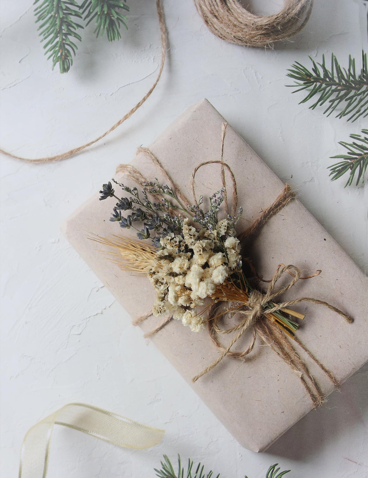 Mini Dried Flower Bouquet Set of 12, Small Bouquets, Bohemian Wedding Table Centerpieces Arrangements, Bridesmaid Flower Girl Proposal Gift Box, Groomsmen Boutonnieres.(primary colour) xin's convey