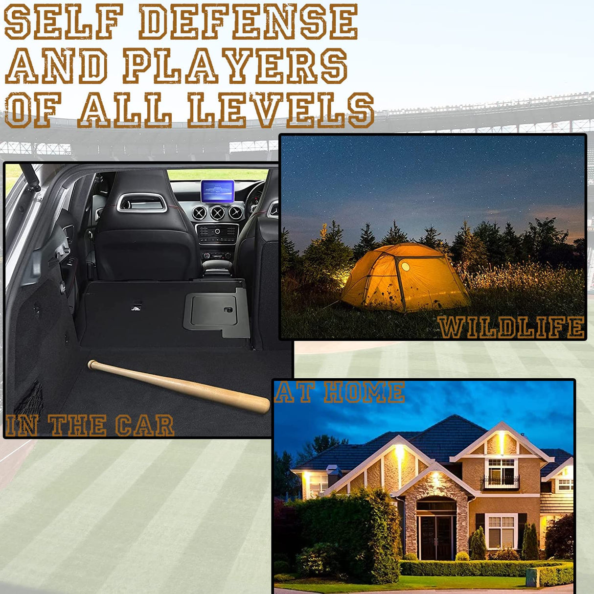 Genuine Solid Beech Wood Baseball Bat - 27 Inch 23 Oz - Tball Bat, Self Defense, Weight Training, and Pickup Games - Classic and TImeless Design - KOTIONOK (1) KOTIONOK