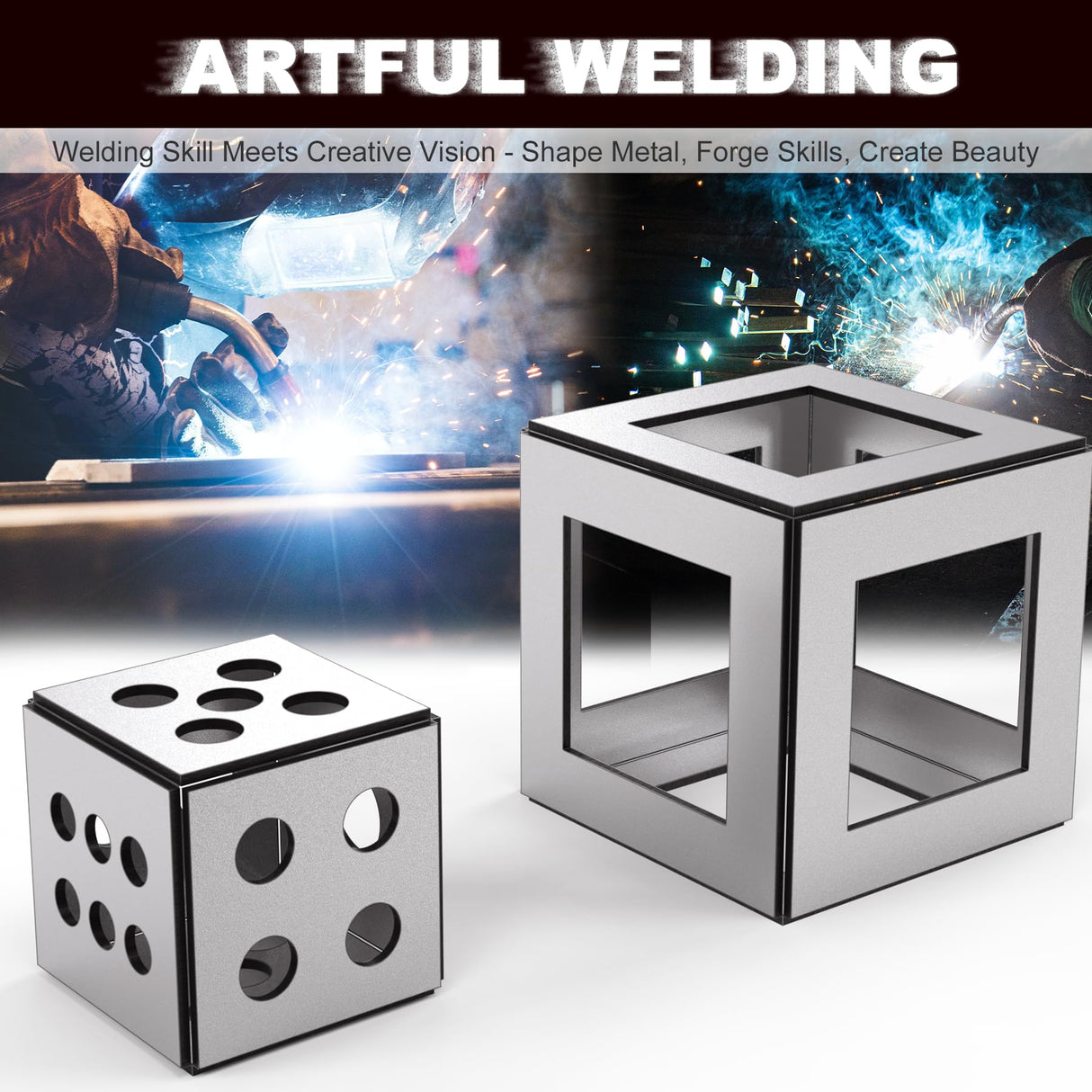 WelderElite 12-Piece Welding Practice Coupons Steel, 17 Gauge Thickness, Comprehensive Welding Training Kit, Enhancement Welding Skill Steel WelderElite