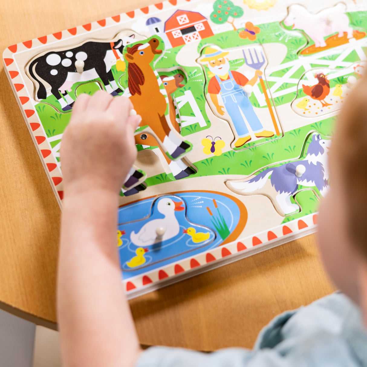 Melissa & Doug Old MacDonald's Farm Sound Puzzle - Farm Animal Toys, Sound Puzzles For Toddlers And Kids Ages 2+ Melissa & Doug