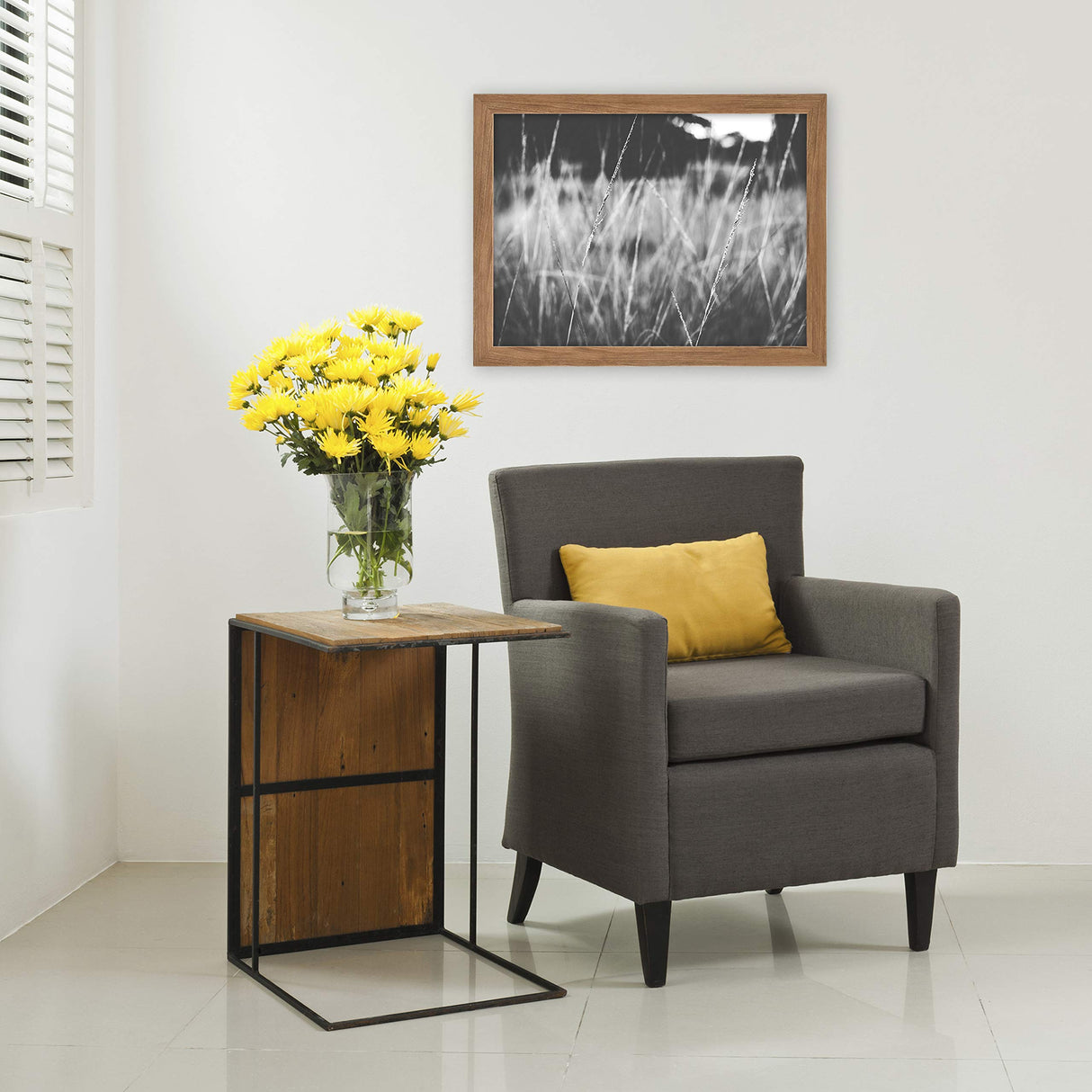 MCS Museum Poster Frame 18x24 Medium Oak Woodgrain, Vertical & Horizontal Wall Hanging Large Picture Frame for Photos, Posters & Art Prints (1-Pack) MCS