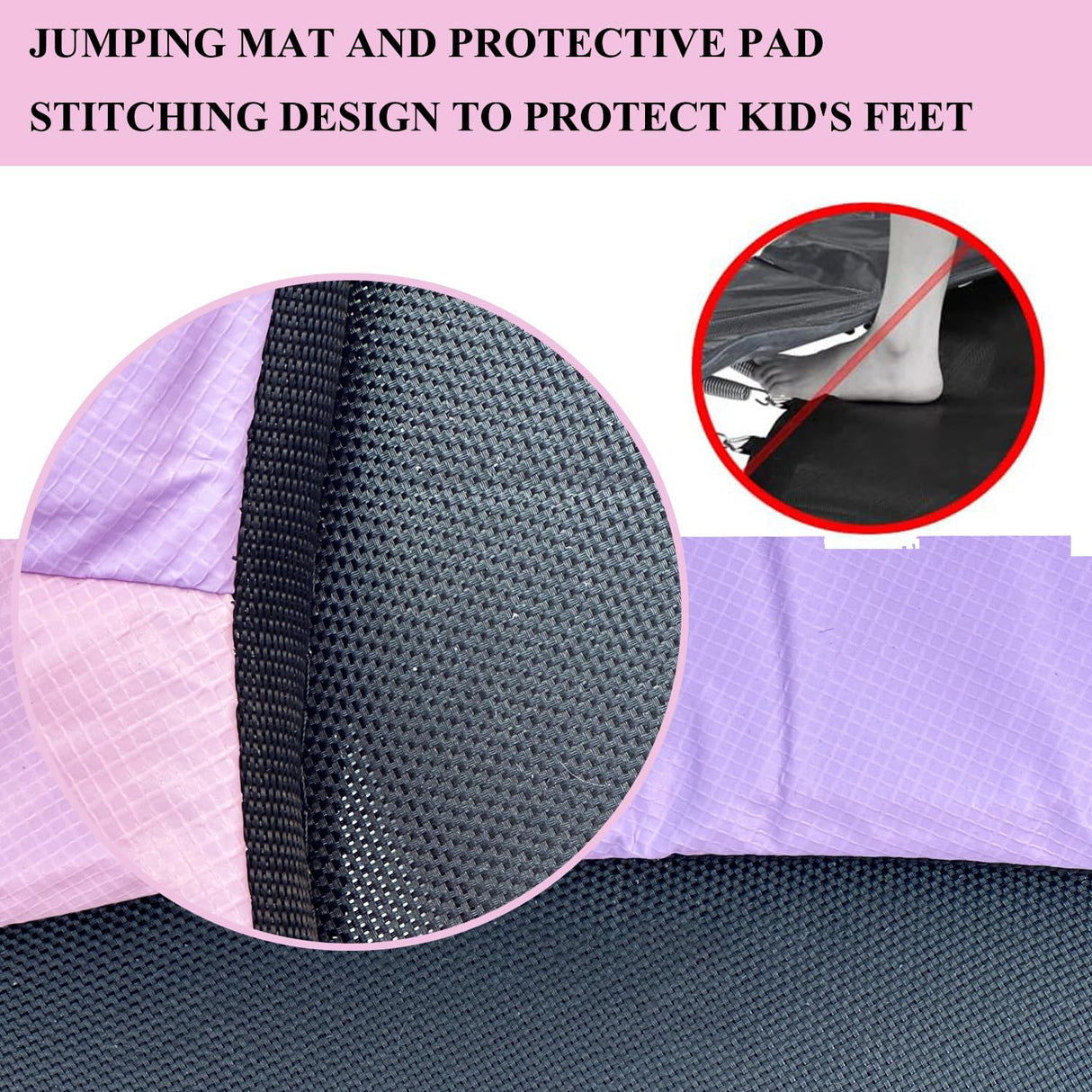 LANGXUN 60" Trampoline for Kids, 5ft Mini Toddler Indoor & Outdoor Trampoline with Net, Basketball Hoop & Dart Board, Birthday Gifts for Boys & Girls, Baby Toddler Christmas Toys (Pink & Purple) LANGXUN