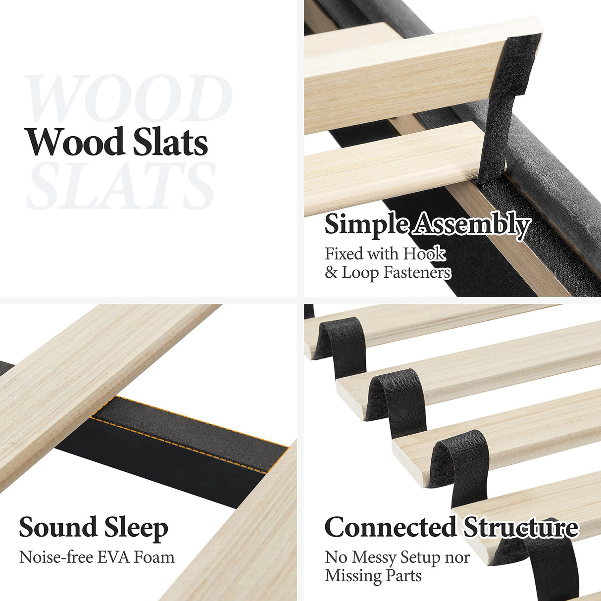 Yaheetech Full Bed Frame Velvet Upholstered Platform Bed with Curved Headboard, Height-Adjustable Headboard/Noise-Free/Wooden Slats Support/No Box Spring Needed/Easy Assembly, Dark Gray Full Bed Yaheetech