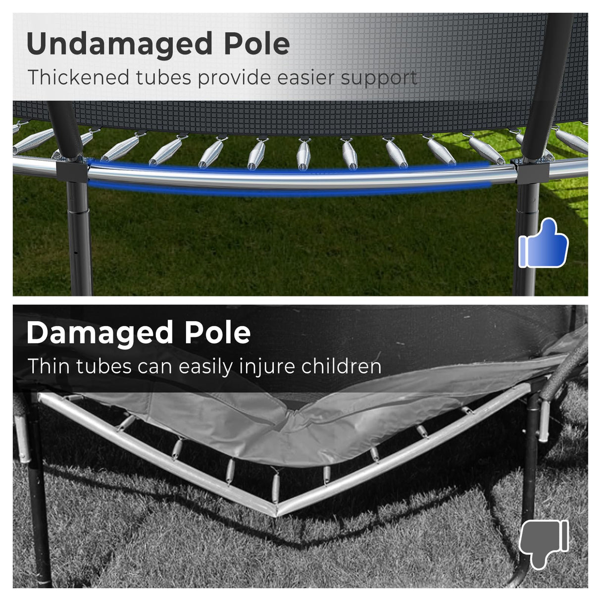 Lyromix 16FT Outdoor Trampolines for Kids and Adults, Pumpkin Trampolin with Curved Poles, Recreational Trampolin with Basketball Hoop and Safety Enclosure Net for Kids and Adults Lyromix