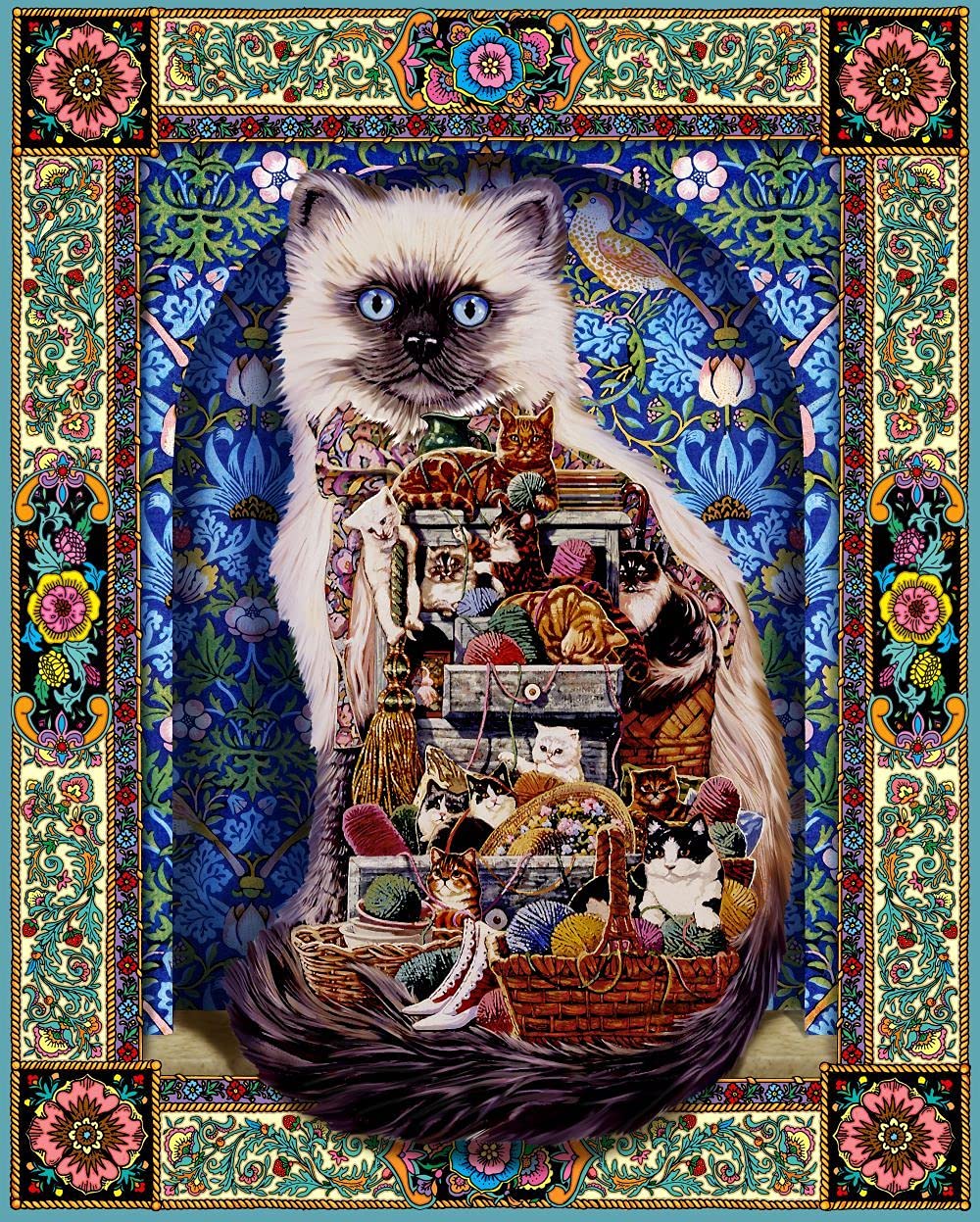 Springbok's 500 Piece Jigsaw Puzzle Cats Galore - Made in USA Springbok