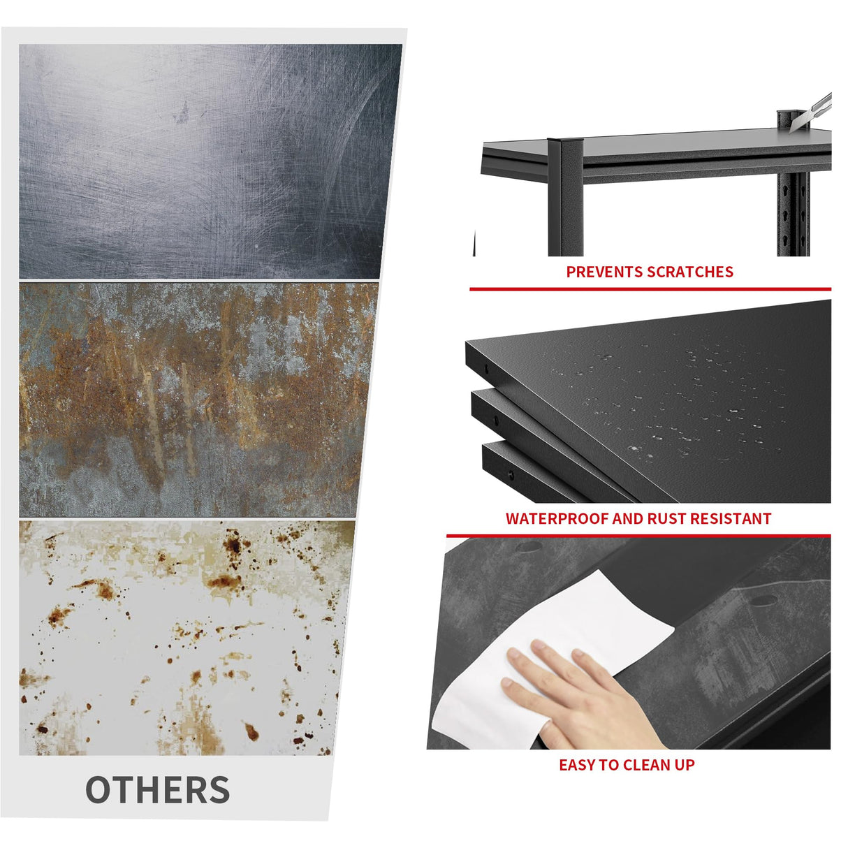 10-20 Gallon Fish Tank Stand Storage Shelf,Heavy Duty Sturdy Reptile Stand,28.4“*27.3“*15.6“Gallon Aquarium Stand,Reptile Tank Stand,Terrarium Stand,Breeder Tank Stand,Total Load 600lbs,Black robytist