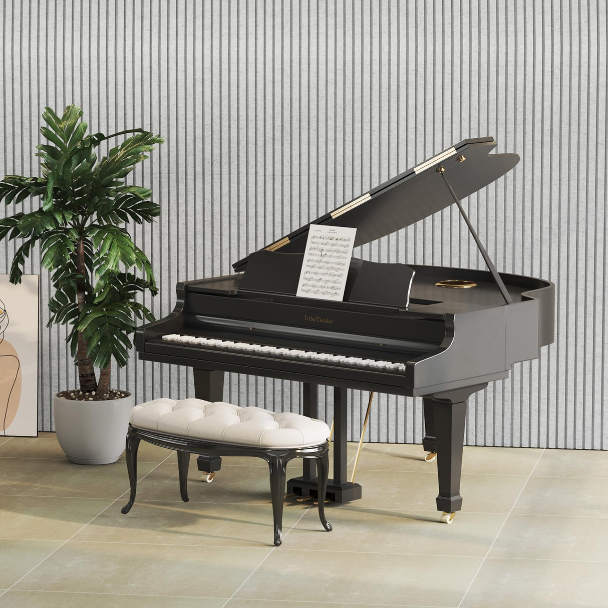 TONOR 4-Pack Bilayer Acoustic Panels Large Self-adhesive, 47.2” * 23.6” * 0.72” Adhesive Wall Panel, Large Soundproof Tiles for Echo Absorbtion, Acoustical Barrier of Polyester Fiber, Grey TONOR