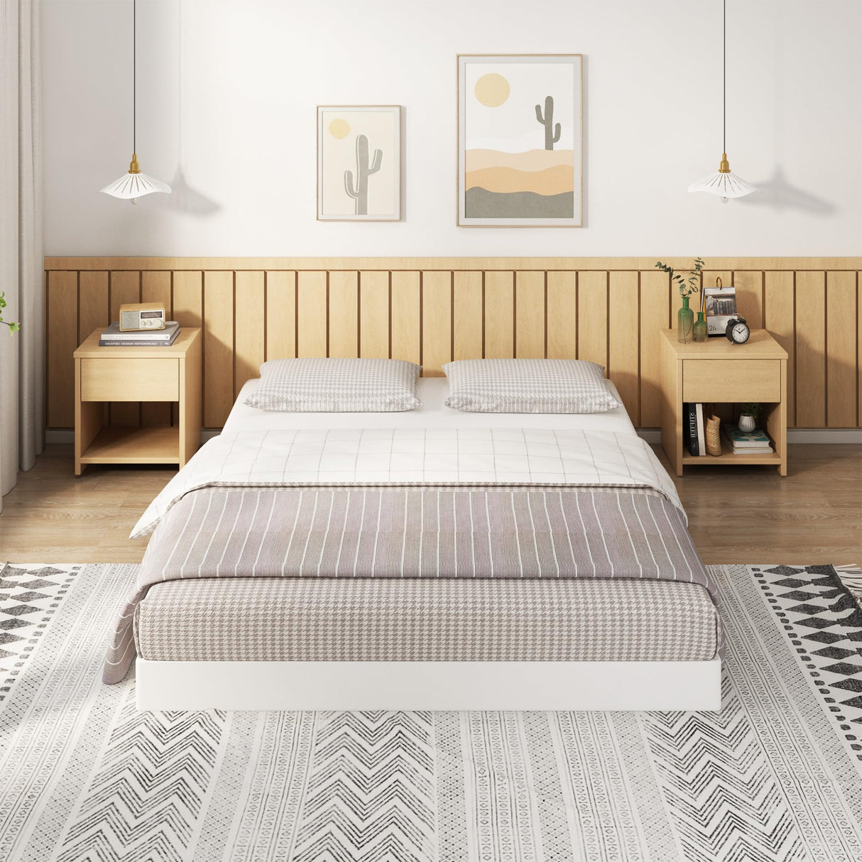 EMODA 5 Inch Box Spring Full Size Bed Base, 3000 LBS Heavy Duty Metal Mattress Foundation with Fabric Cover, Easy Assembly, Black EMODA