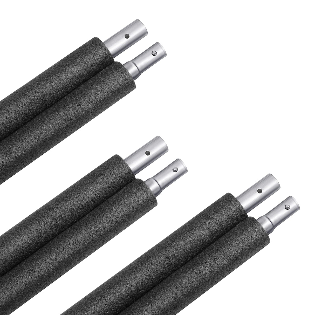 12FT Trampoline Enclosure Net with Universal Trampoline Replacement Enclosure Poles and Hardware (Fit for 12FT Trampoline with 6 Poles) Zoomster