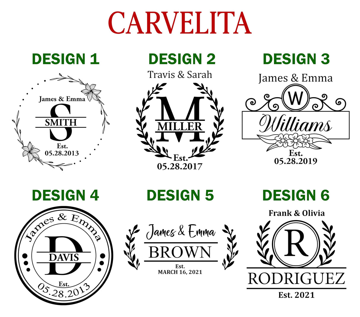 CARVELITA Hand Crafted Custom Wood Cutting Boards, Meaningful Personalized Christmas Gifts, Wedding And Anniversary Gift For Couple, Handmade in USA CARVELITA